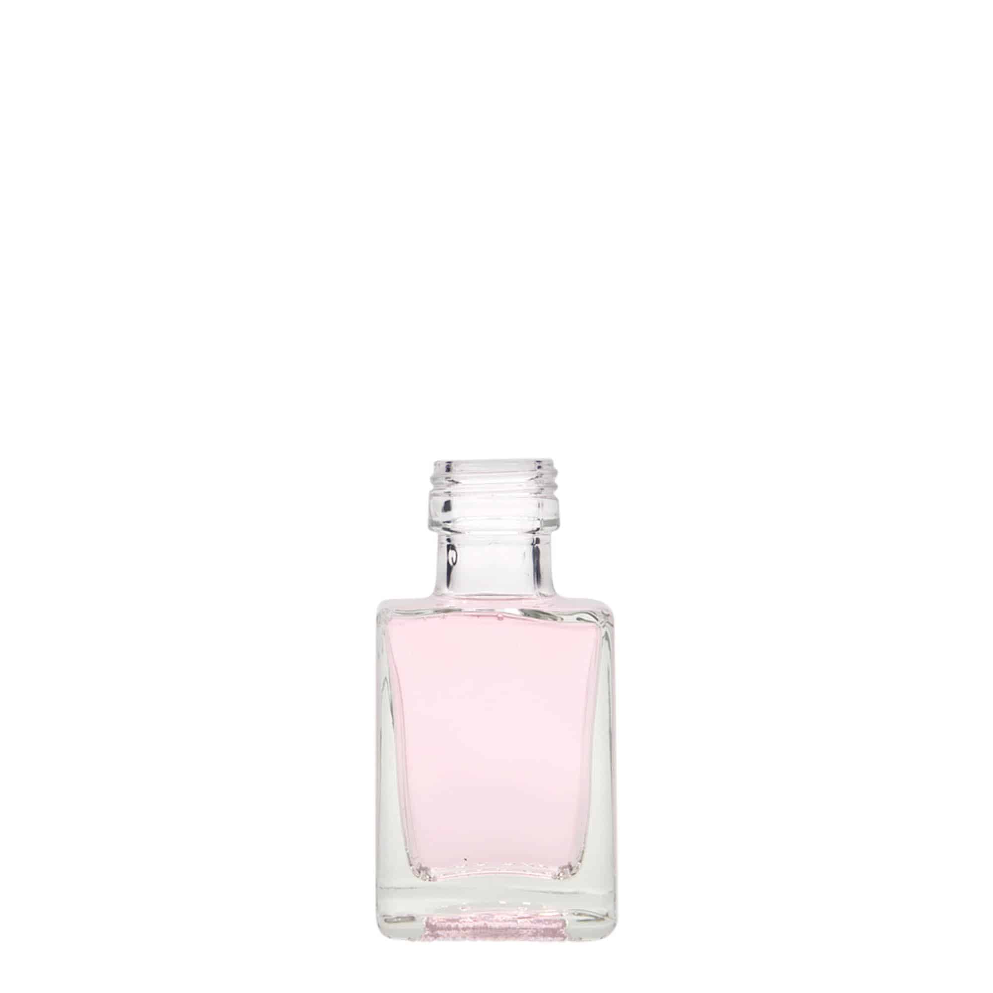 50 ml glasflaske 'Cube', kvadratisk, åbning: PP 24