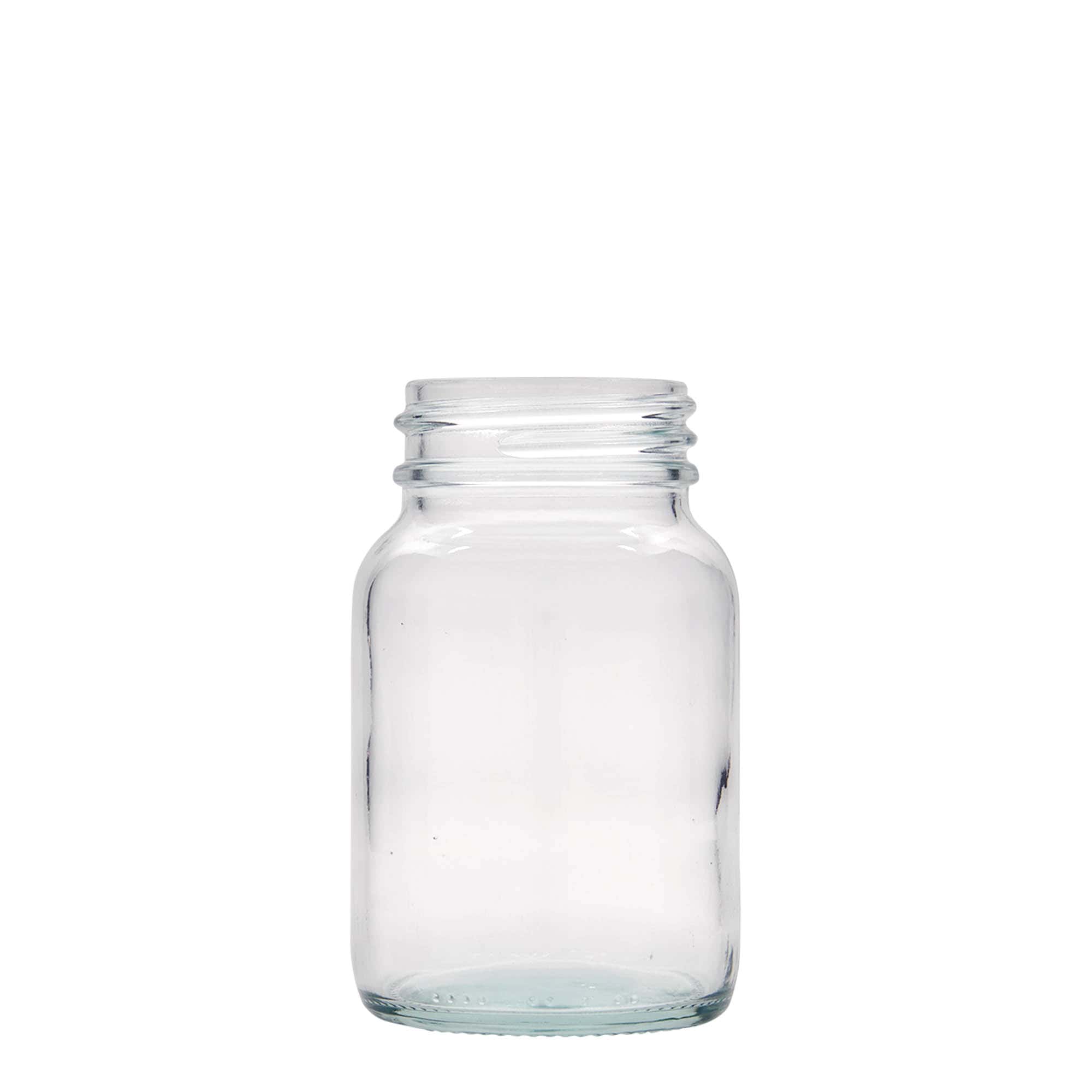 250 ml bredhalset glas, åbning: DIN 55