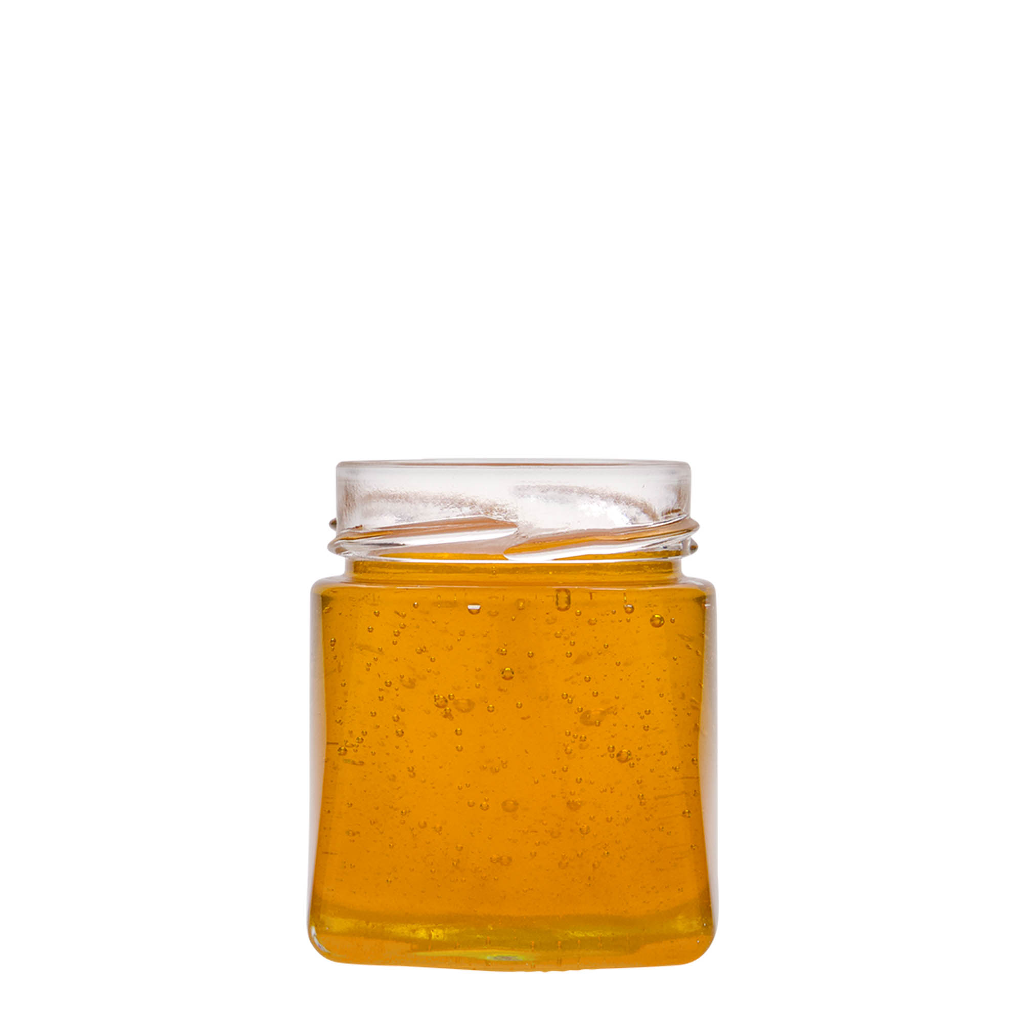212 ml firkantet glas 'Luxor', åbning: Deept-Twist-Off (DTO 63)