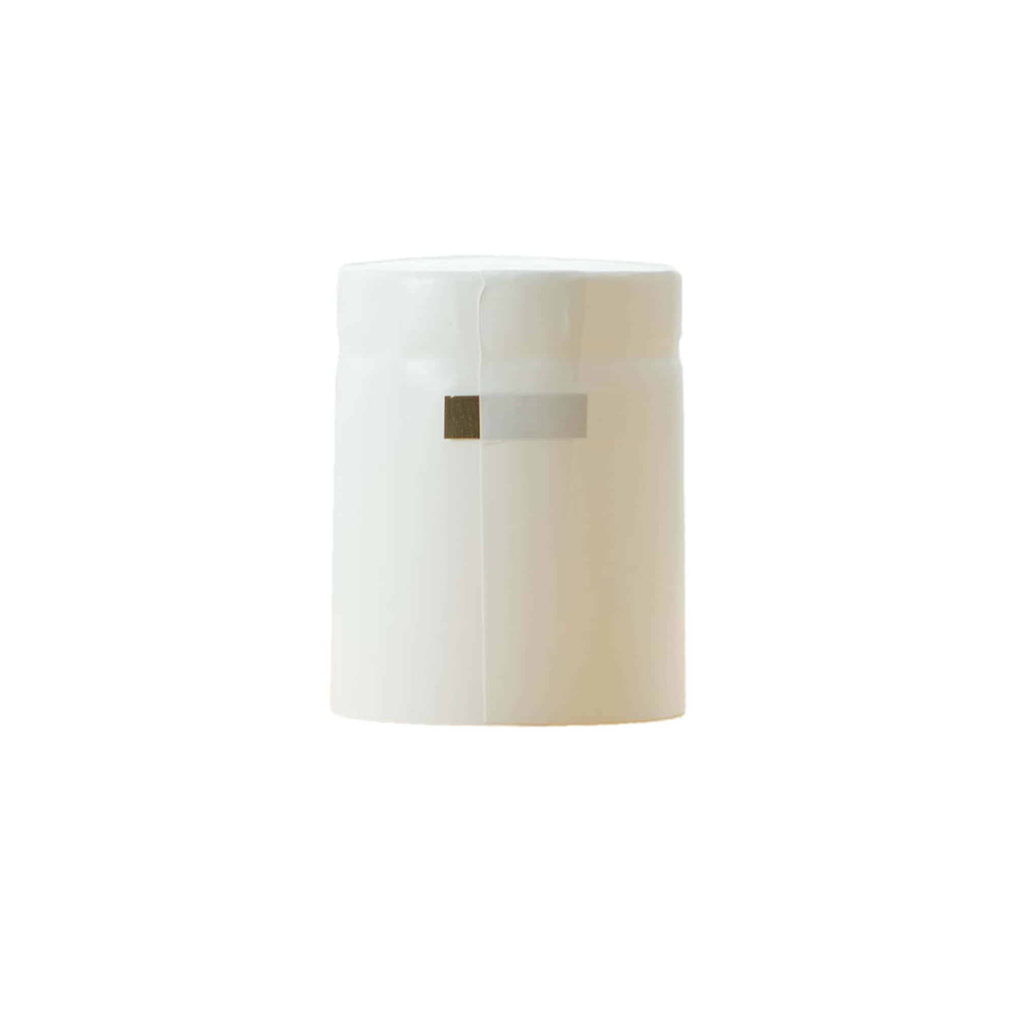 Skrumpelkapsel 32x41, PVC-plast, hvid