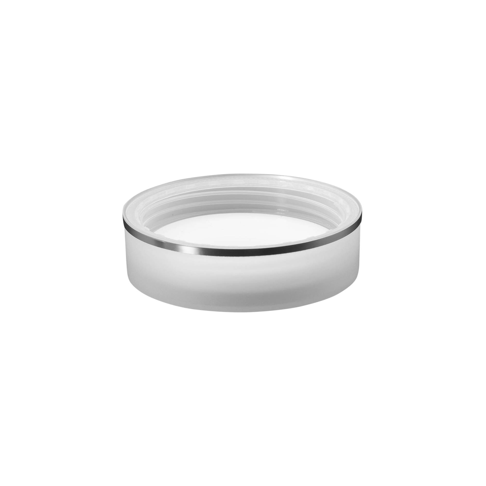 Skruelåg 'Clear/Platin Edition', PP-plast, hvid, til åbning: 70/2P Skruelåg 'Clear/Platin Edition', PP-plast, hvid, til åbning: 70/2P