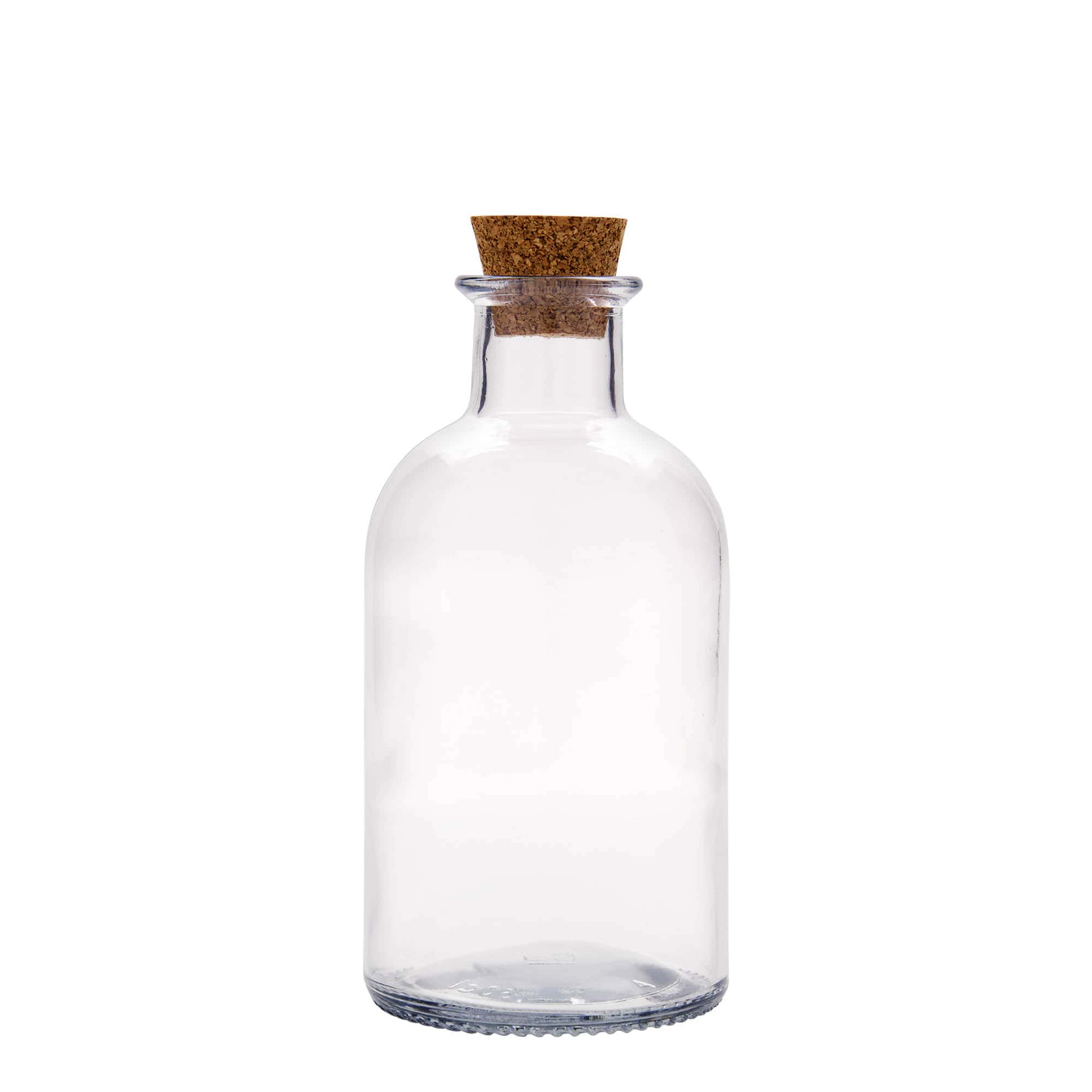 500 ml glasflaske apoteker 'Italia', åbning: kork