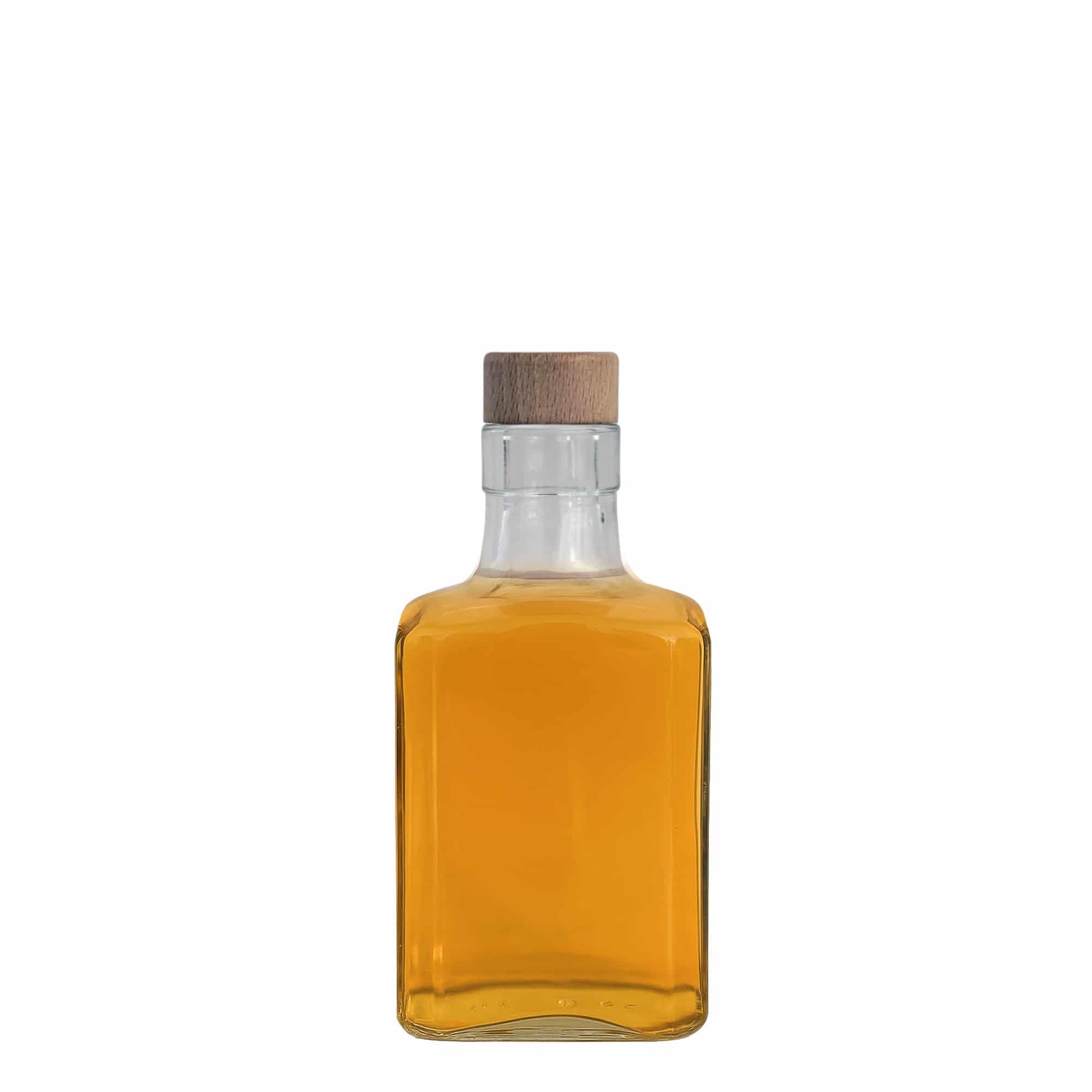 250 ml glasflaske 'Decanter Quadro Oberband', firkantet, åbning: kork