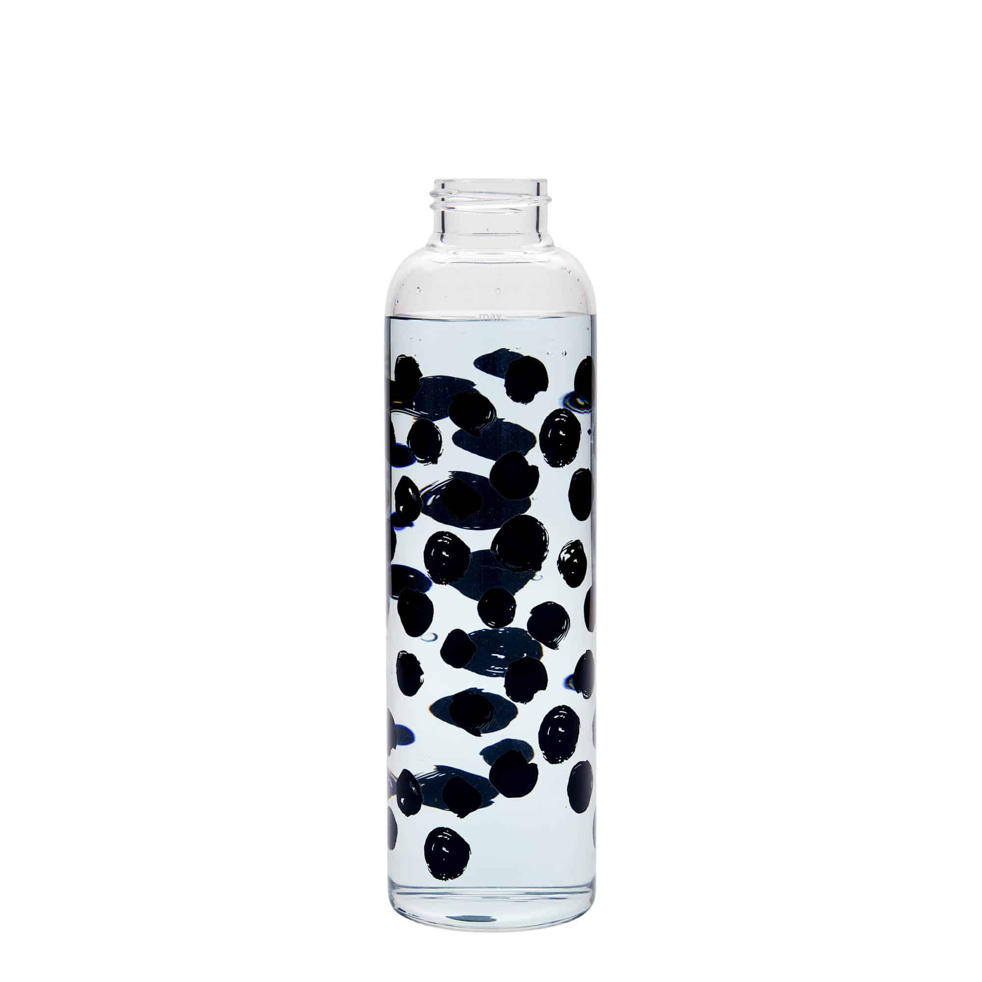 500 ml drikkeflaske 'Perseus', motiv: Sorte prikker, åbning: Skruelåg