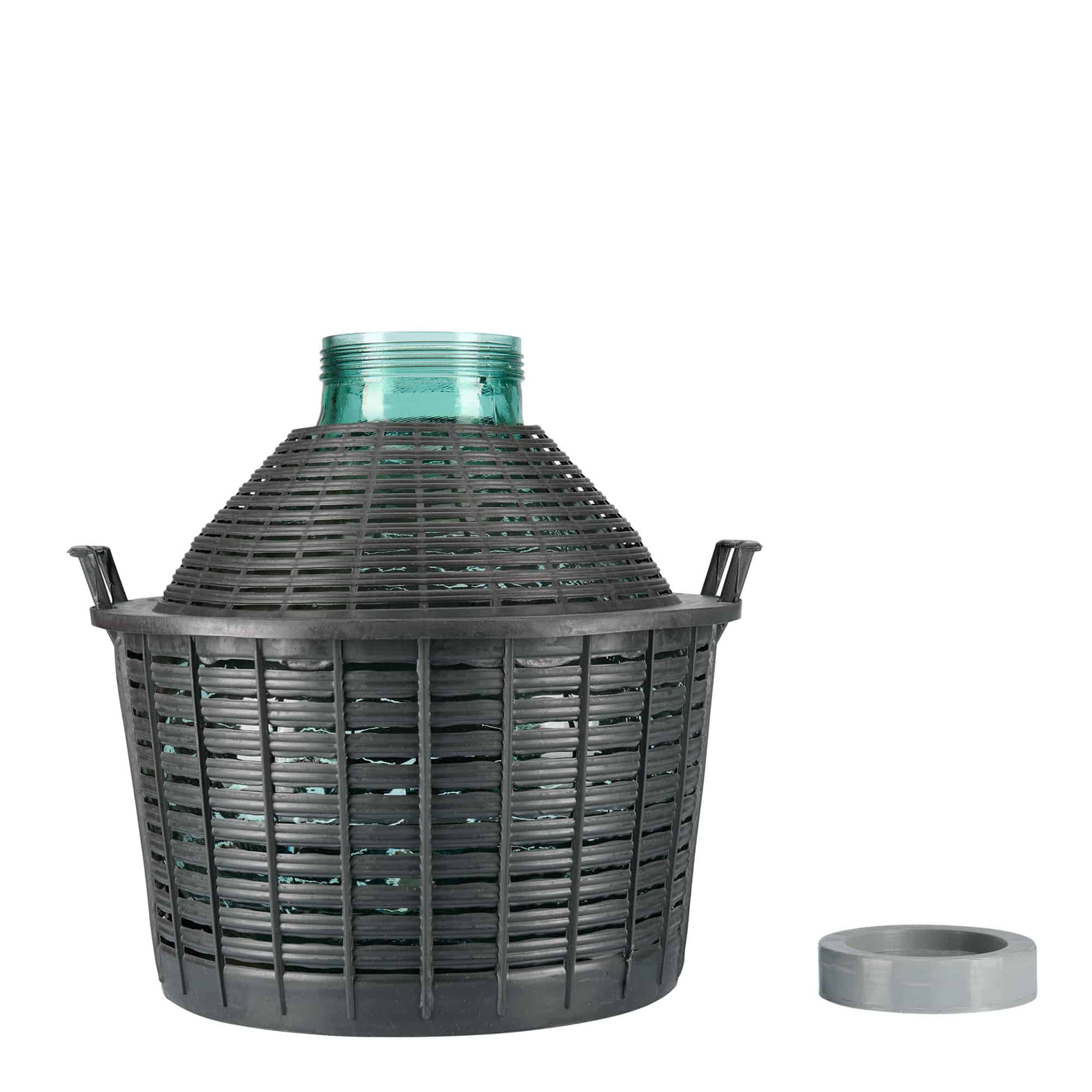 25 l ballonflaske med bred hals, glas, åbning: skruelåg