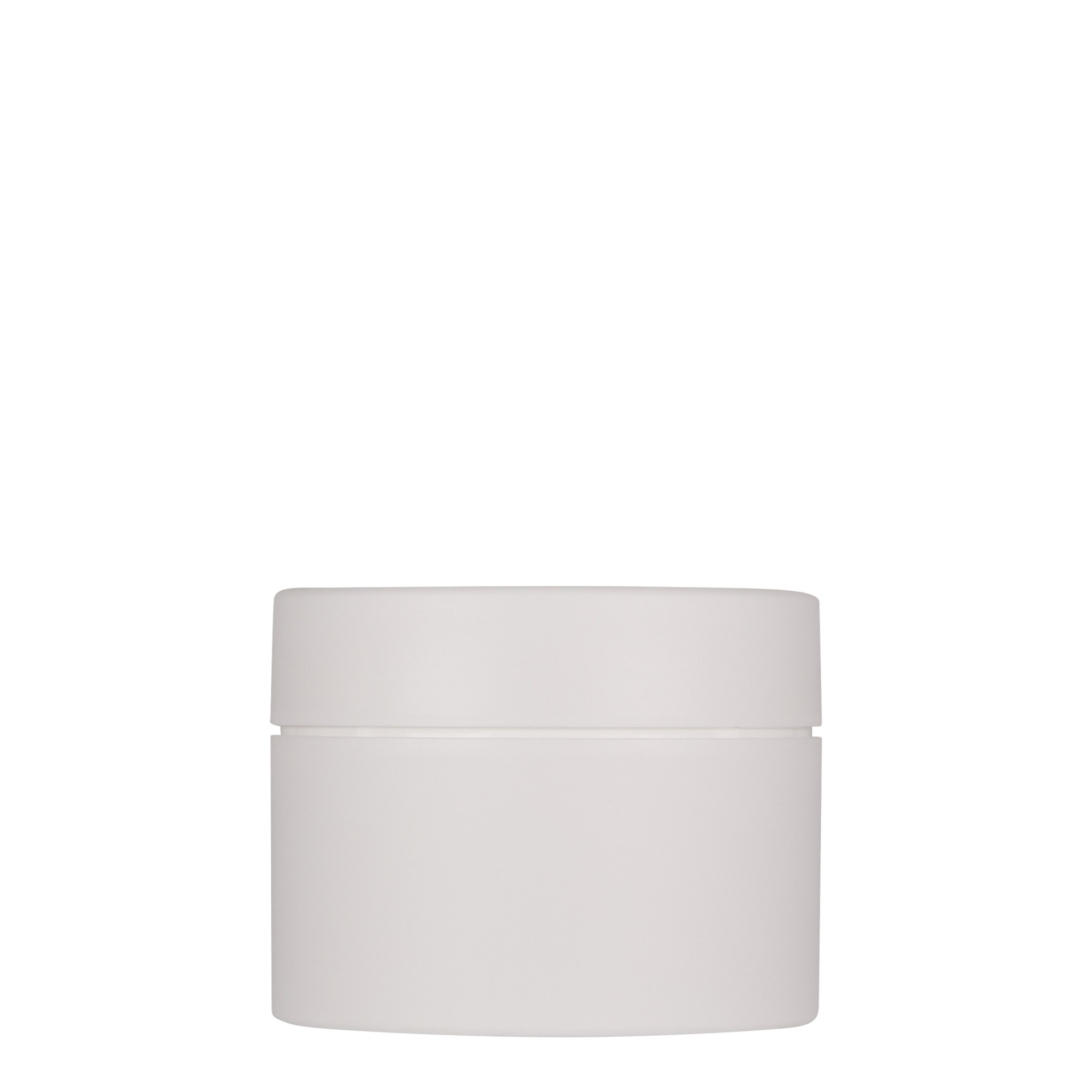 150 ml plastikdåse »Antonella«, PP, hvid, åbning: skruelåg