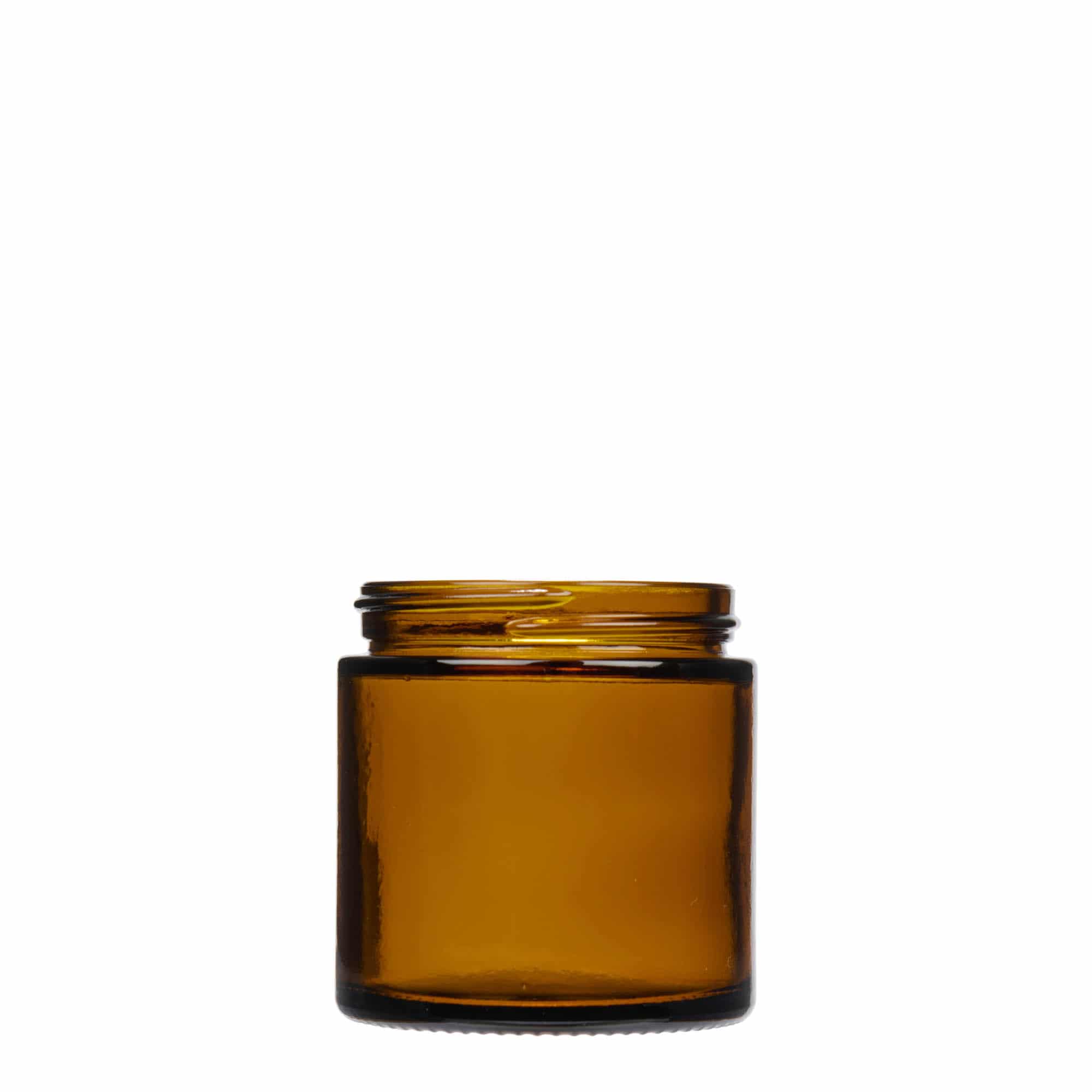 120 ml krukke 'Brown Line', glas, brun, åbning: skruelåg