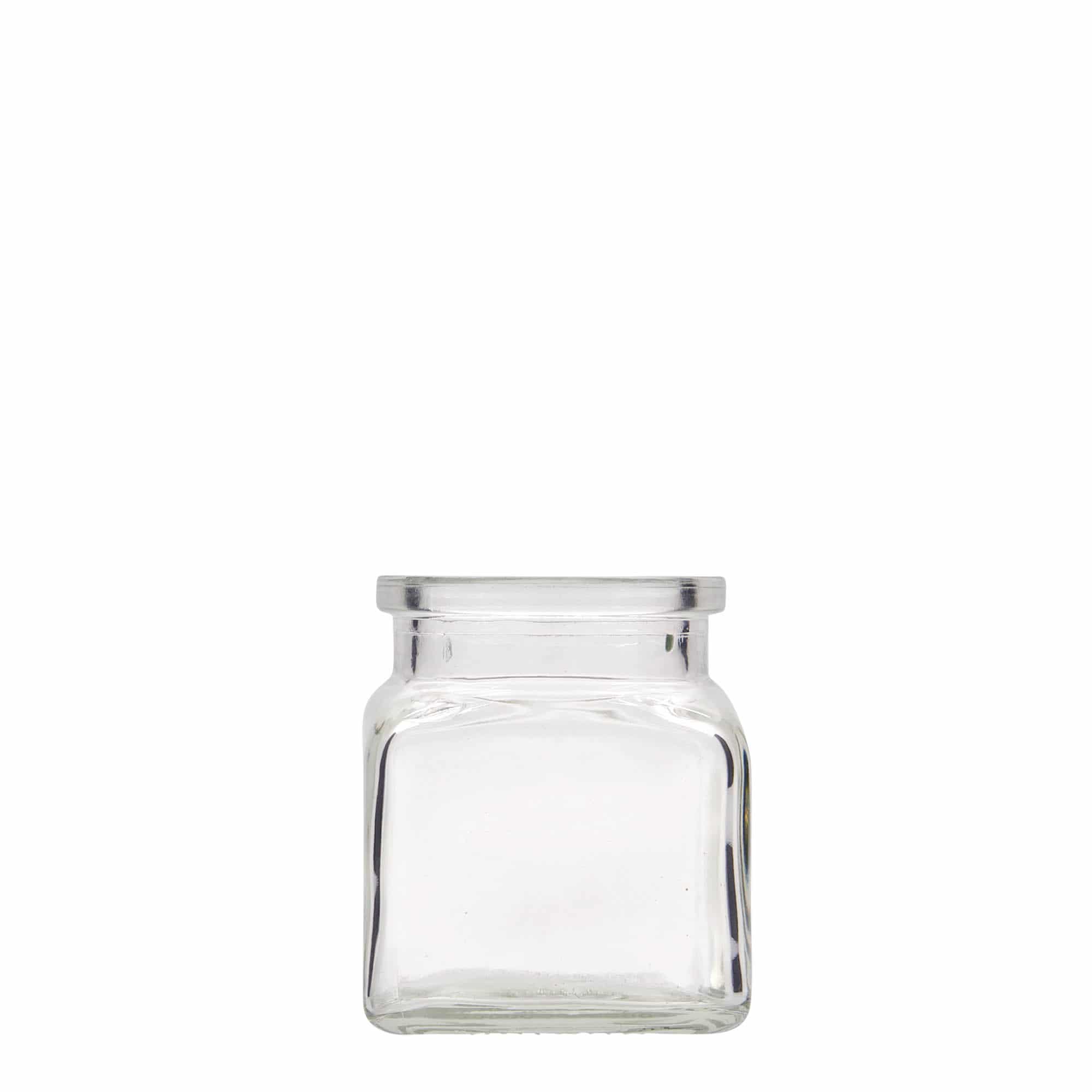 120 ml korkglas, firkantet, åbning: kork