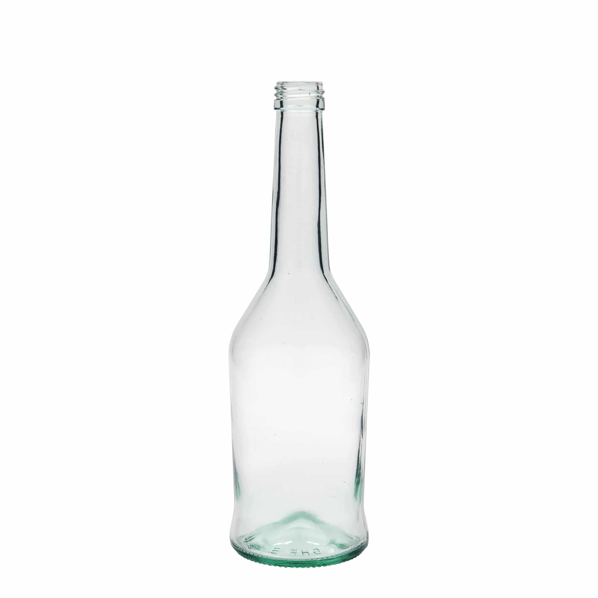 500 ml glasflaske spiritusflaske, åbning: PP 28