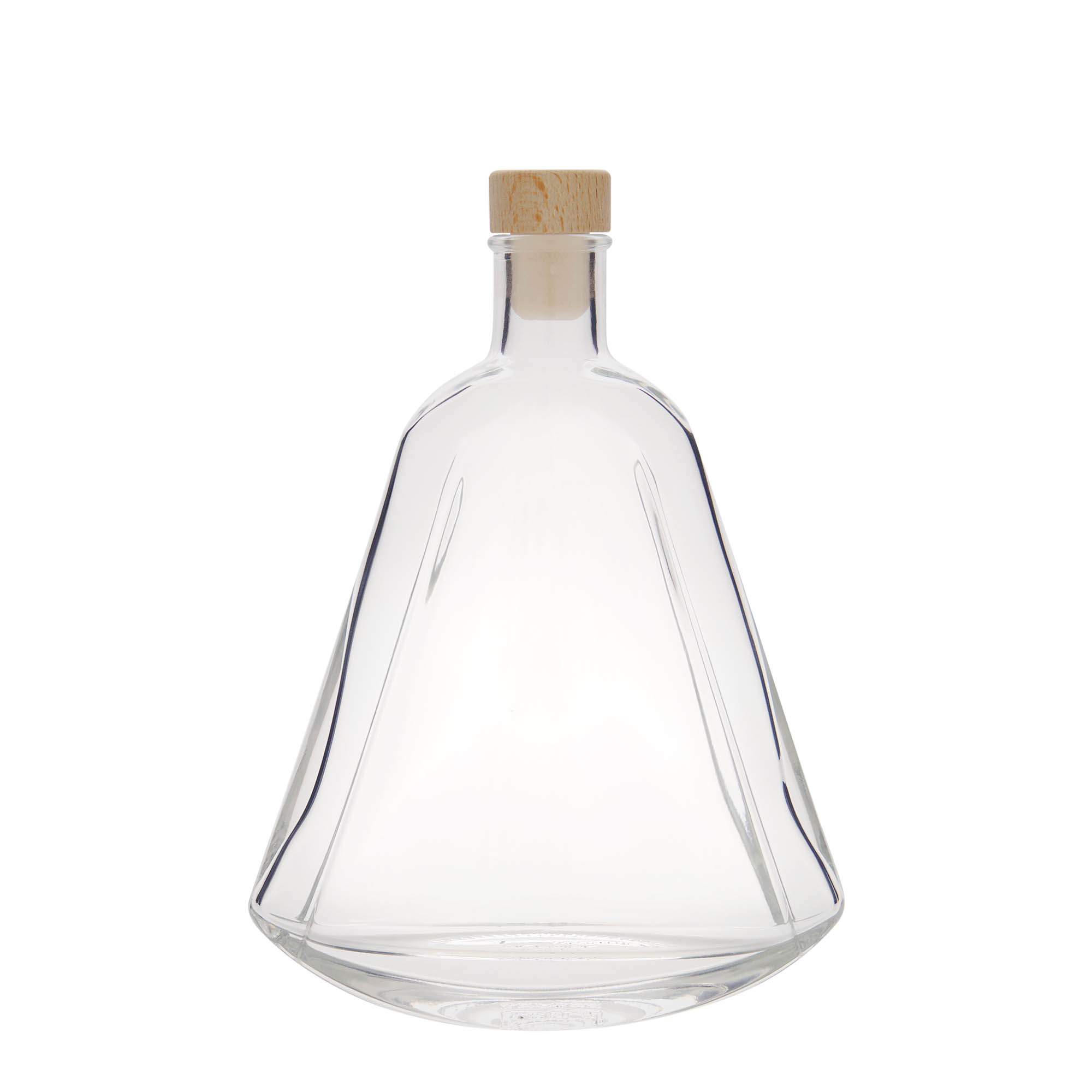 350 ml glasflaske 'Maurizio', oval, åbning: kork