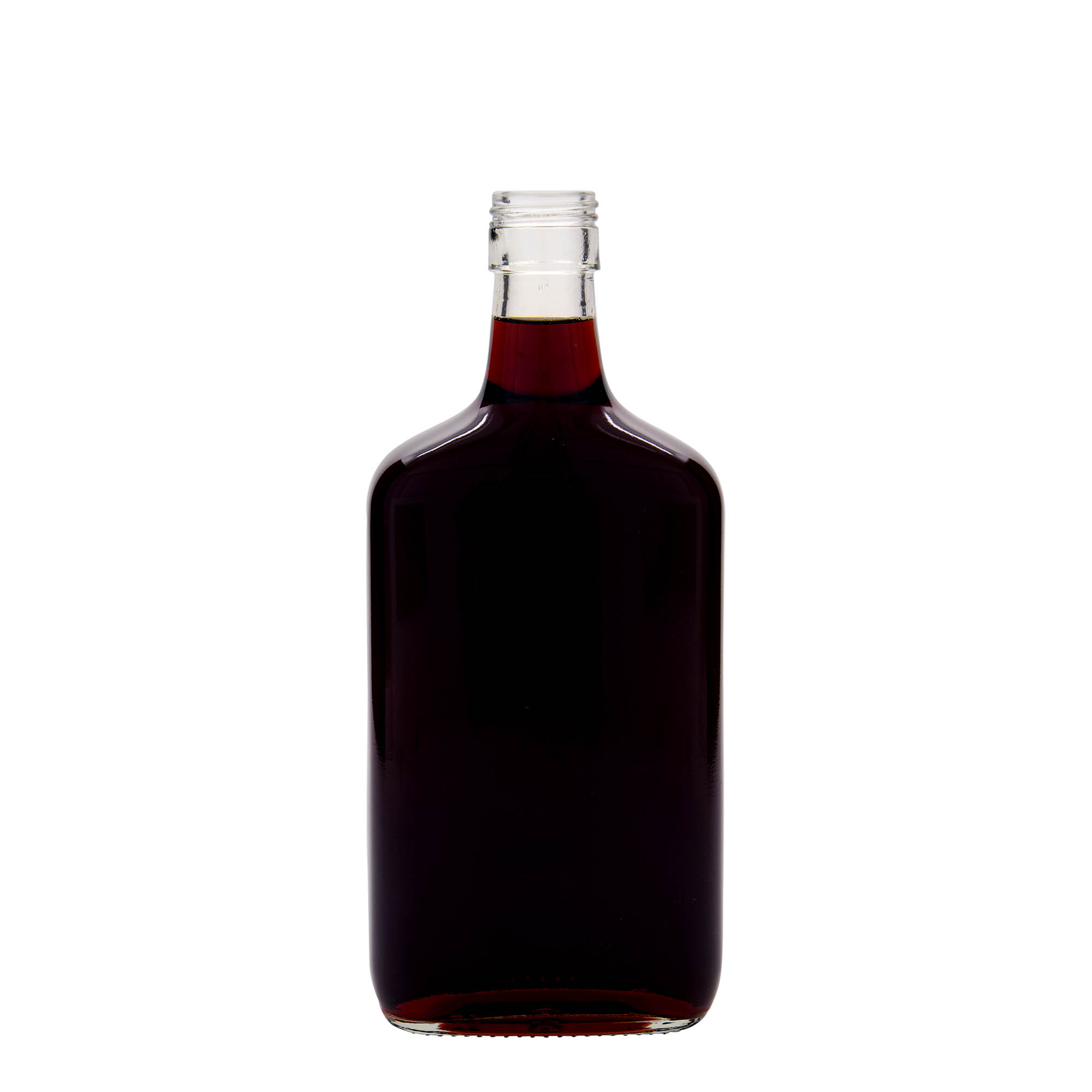 700 ml glasflaske 'Amaretto', rektangulær, åbning: PP 31,5