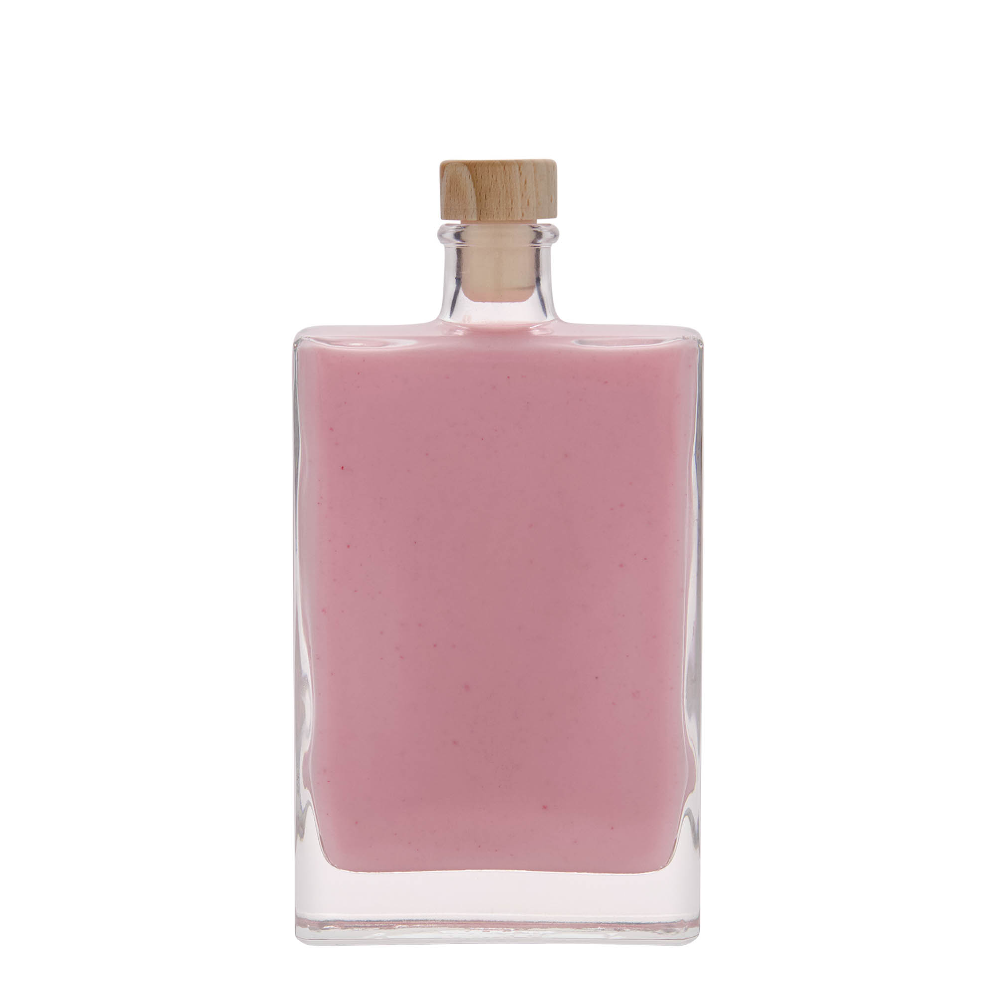 350 ml glasflaske 'Julia', rektangulær, åbning: kork 350 ml glasflaske 'Julia', rektangulær, åbning: kork