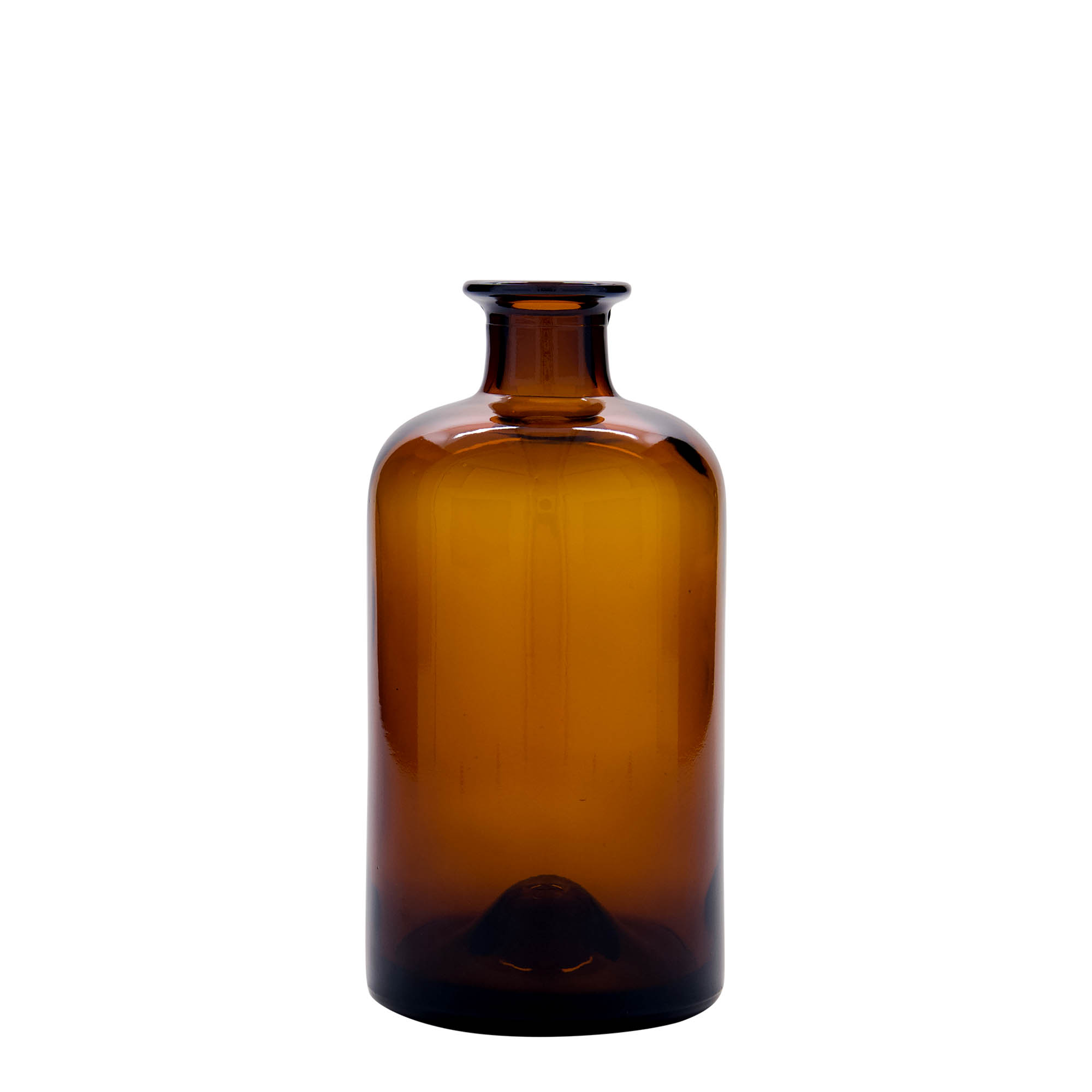 500 ml glasflaske apoteker, brun, åbning: kork 500 ml glasflaske apoteker, brun, åbning: kork