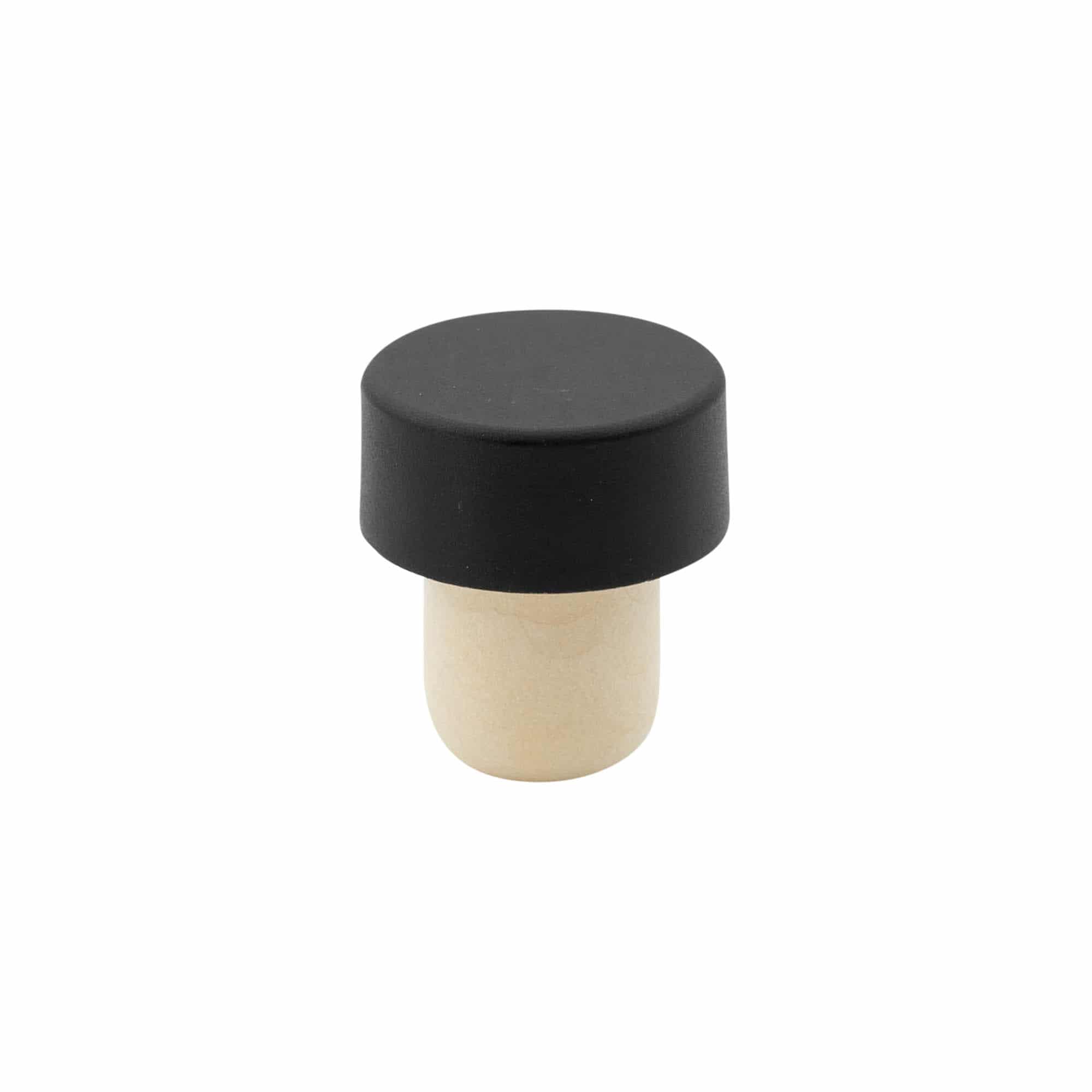 Prop 19 mm, plast, sort, til åbning: Kork Prop 19 mm, plast, sort, til åbning: Kork