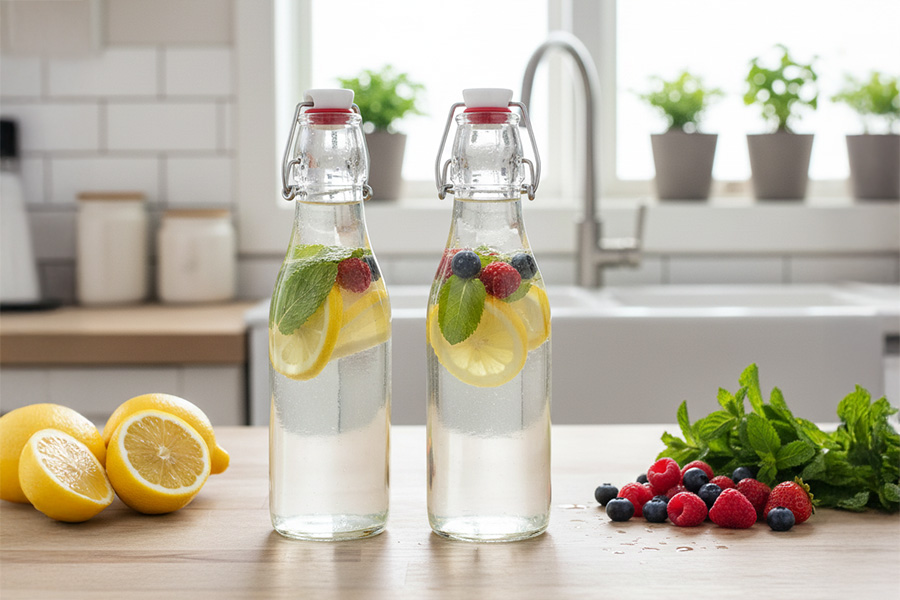 Infused Water – Frugtigt citron-myntevand