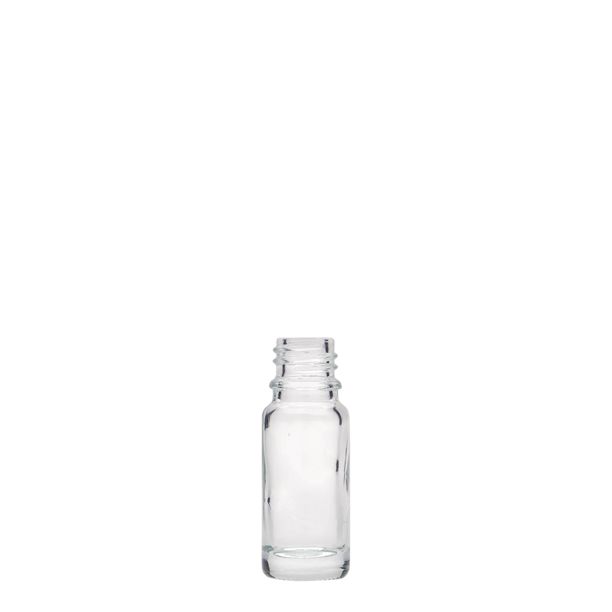 10 ml medicinflaske, glas, åbning: DIN 18 10 ml medicinflaske, glas, åbning: DIN 18