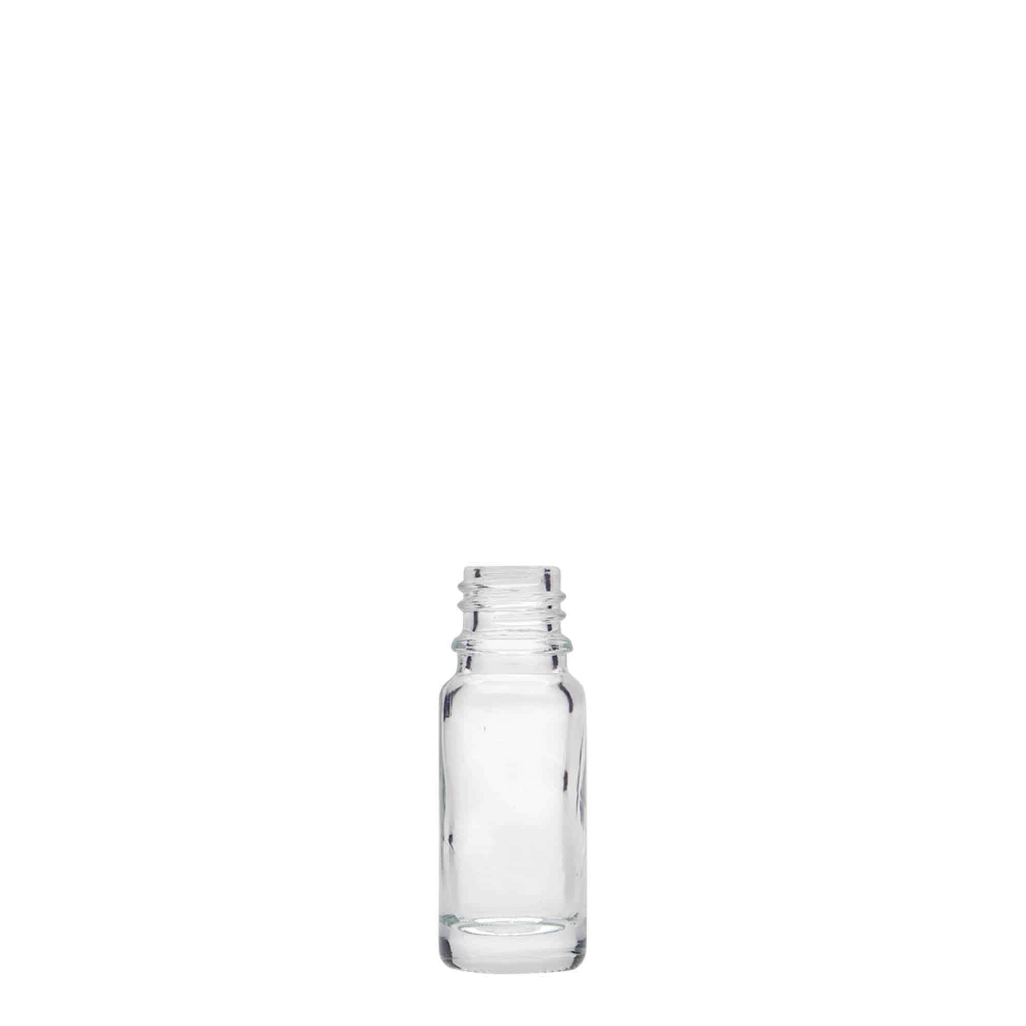 10 ml medicinflaske, glas, åbning: DIN 18