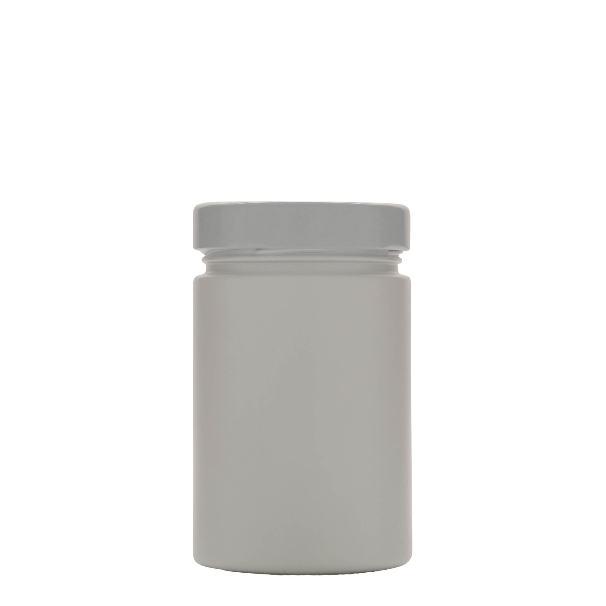 327 ml rundt glas 'Aurora', hvid, åbning: Deep-Twist-Off (DTO 66)