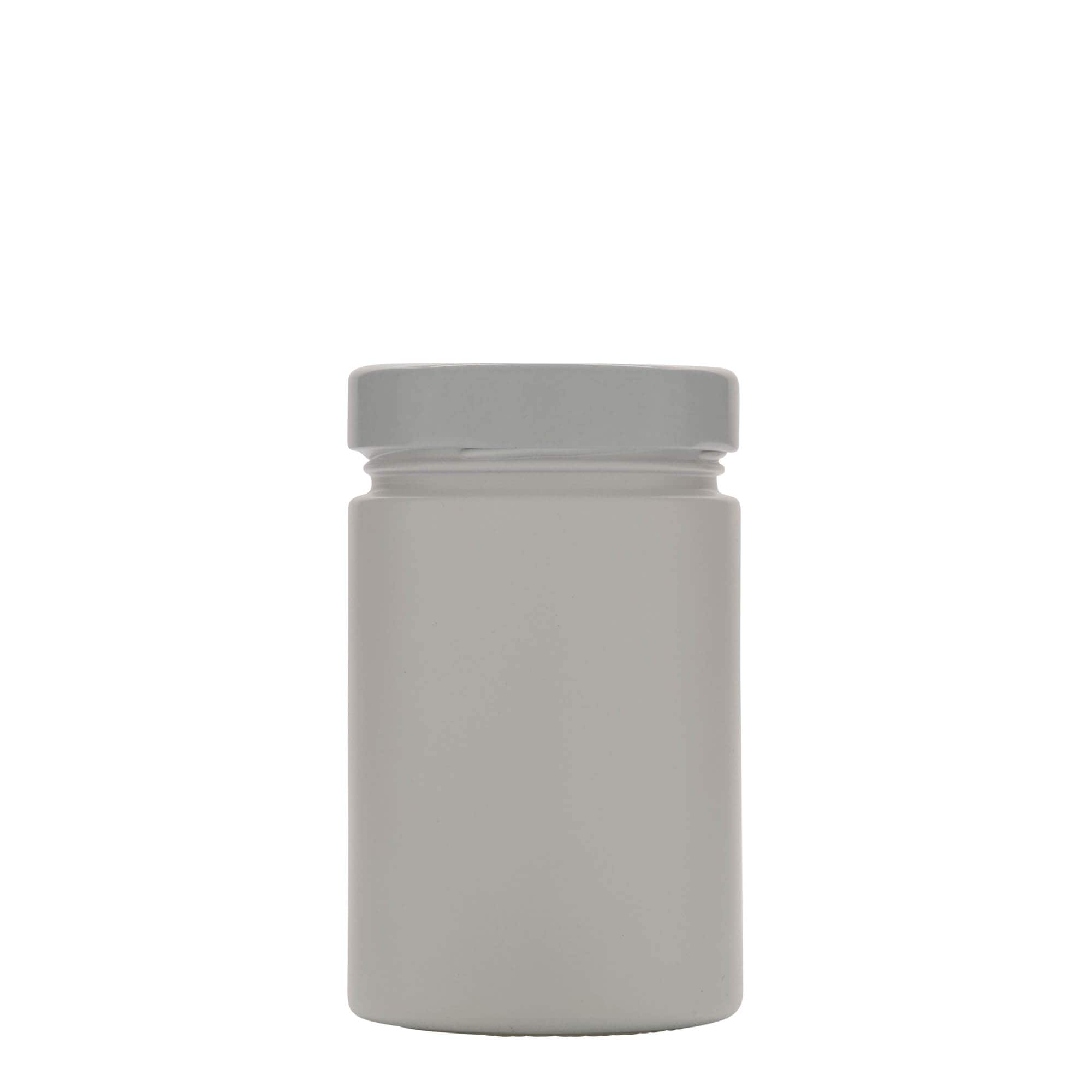 327 ml rundt glas 'Aurora', hvid, åbning: Deep-Twist-Off (DTO 66)