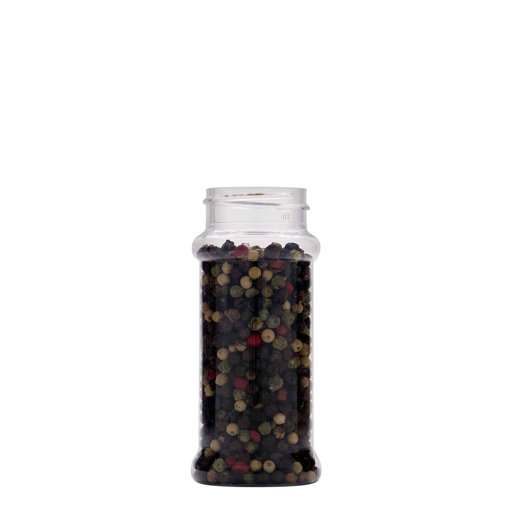 100 ml PET-krydderidåse, plast, åbning: 38/400