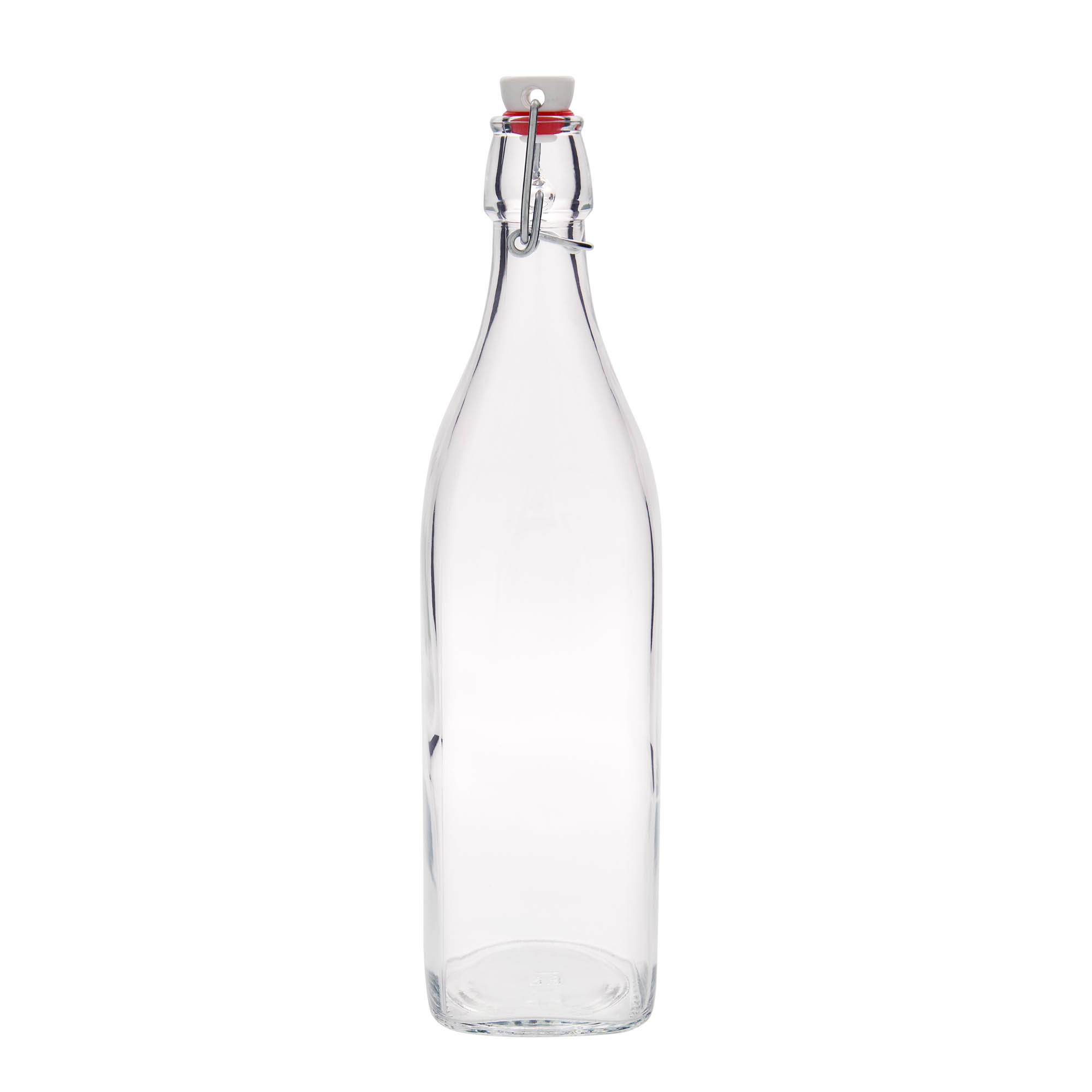 1.000 ml glasflaske 'Swing, firkantet, åbning: patentlukning