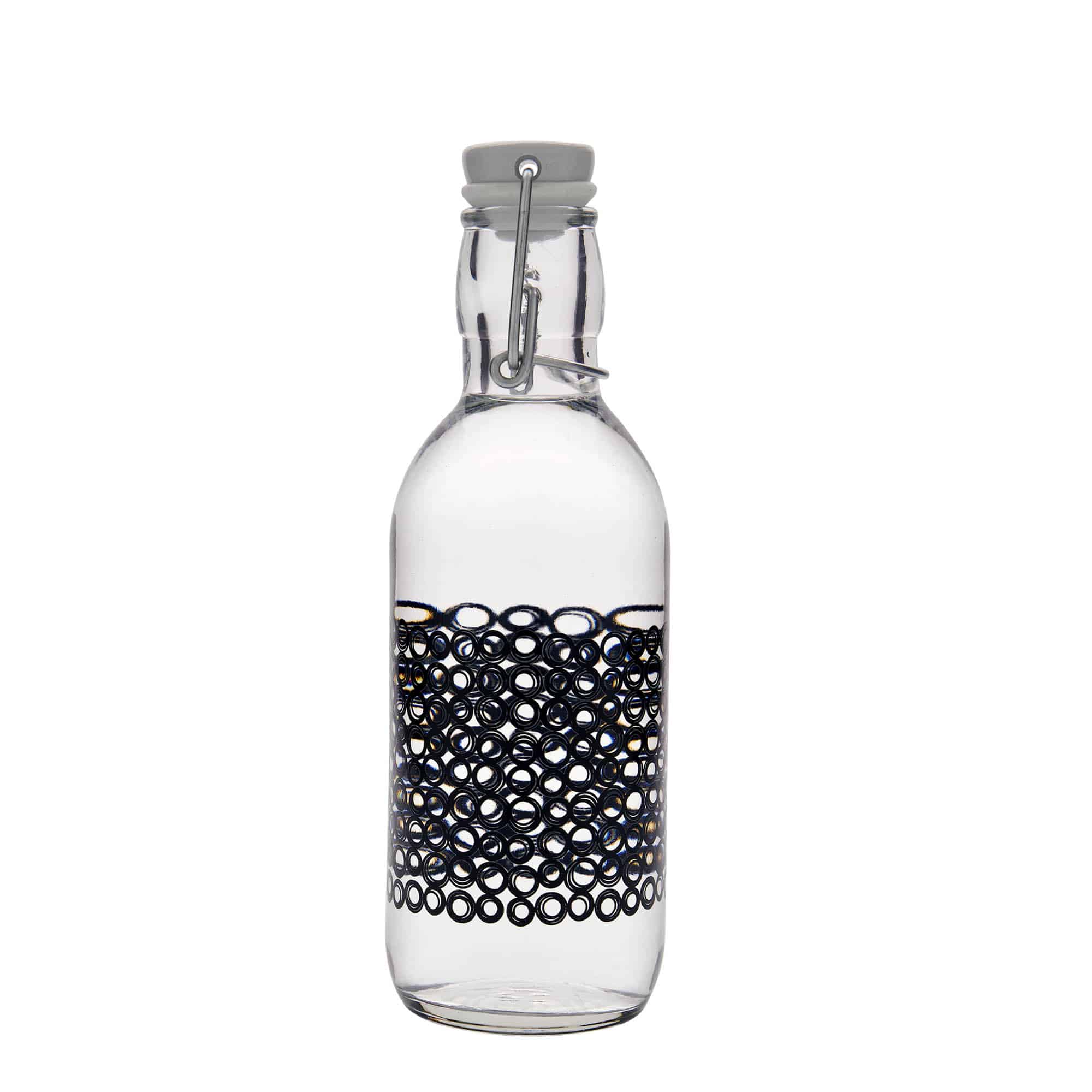500 ml glasflaske 'Emilia', motiv: Circola nero, munding: patentprop