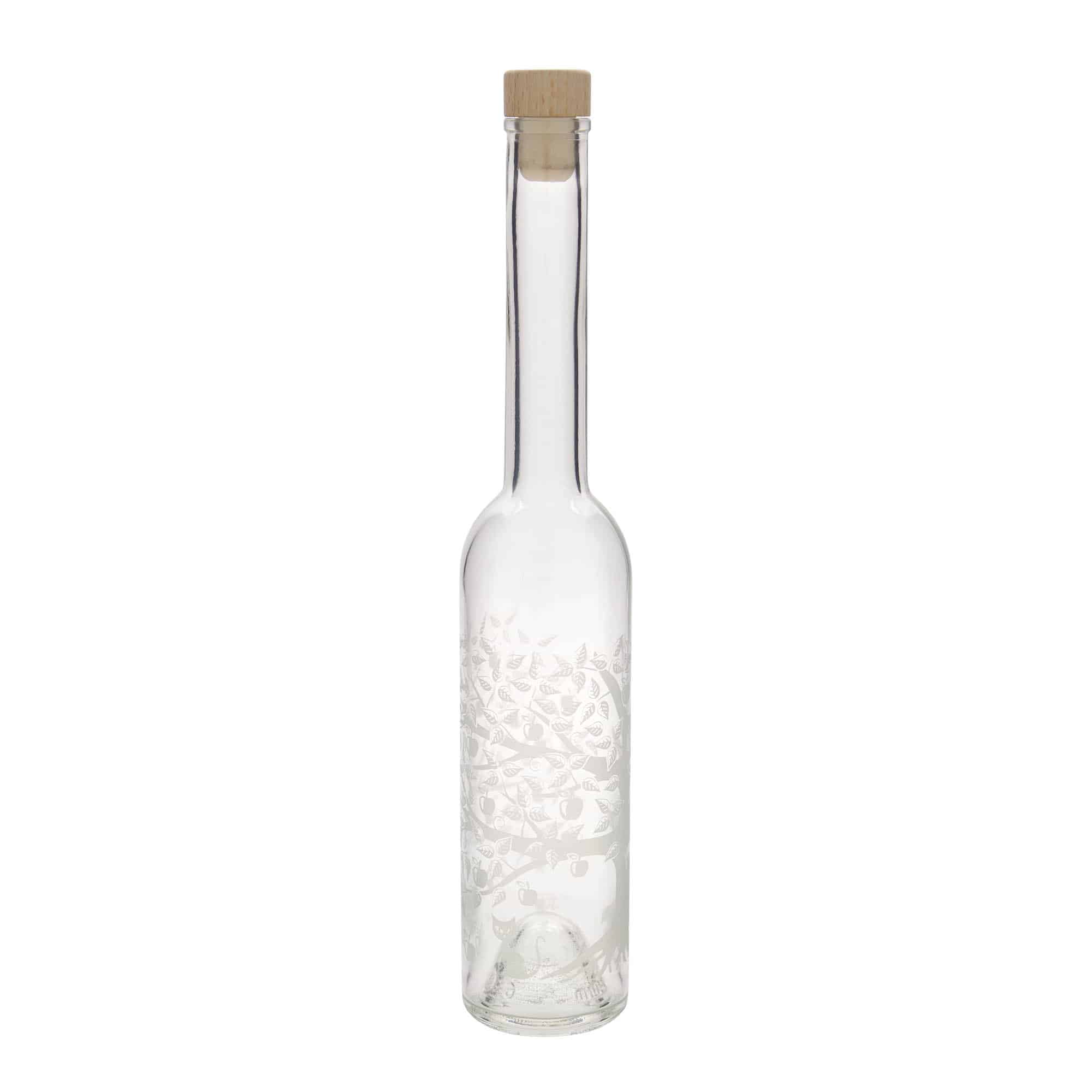 350 ml glasflaske 'Opera', motiv: Æbletræ, åbning: Kork