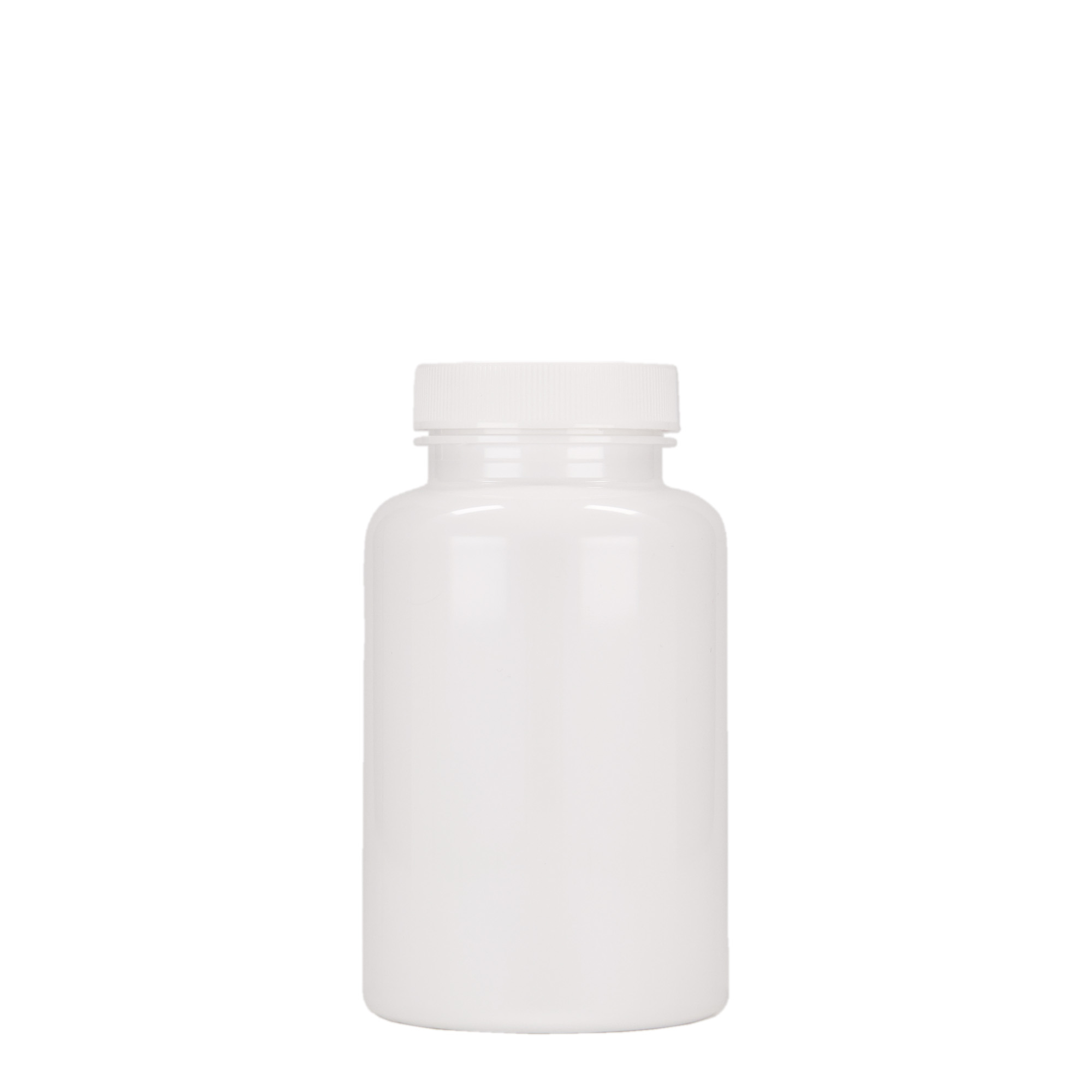 250 ml PET-beholder, plast, hvid, åbning: 45/400