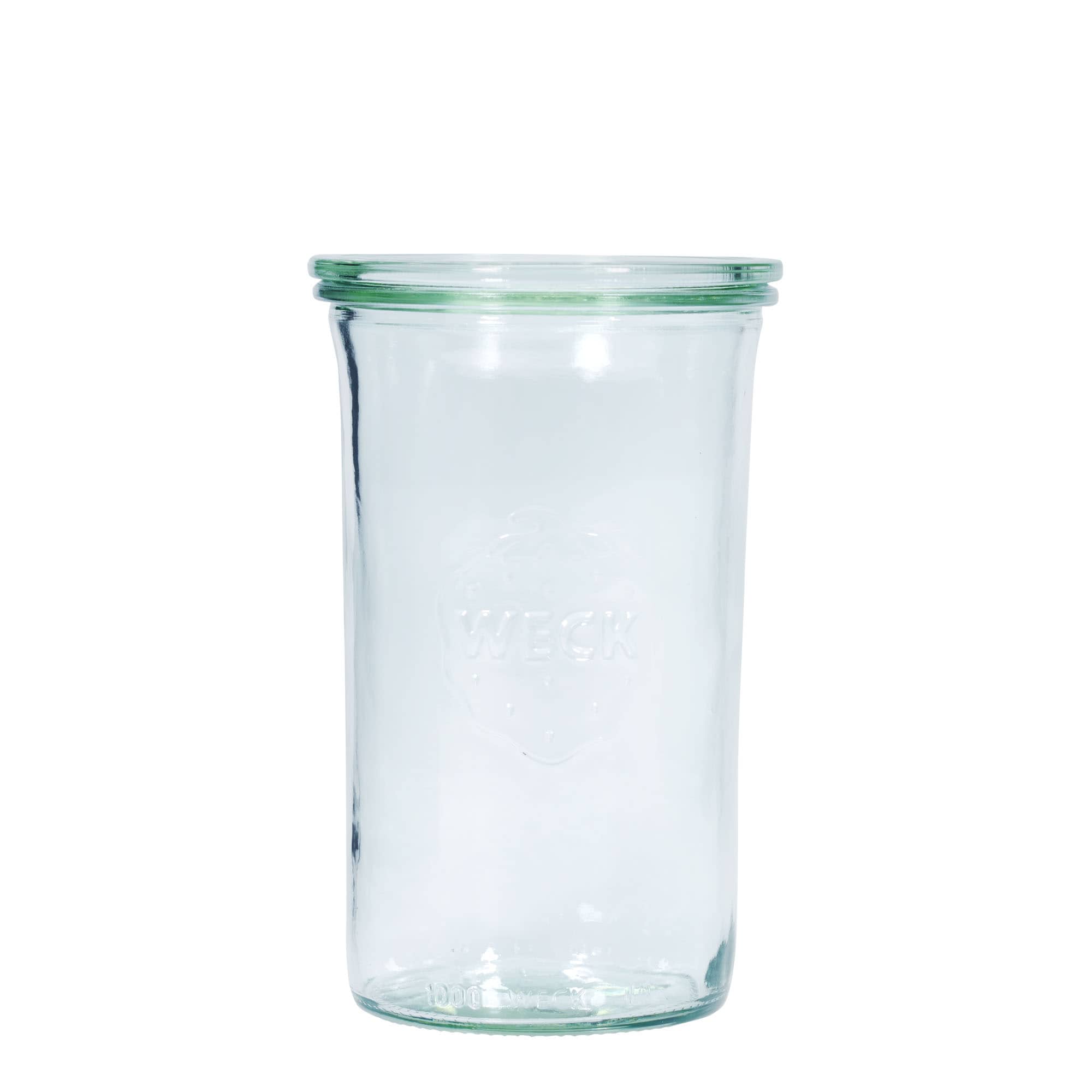 1.000 ml cylindrisk WECK-sylteglas, åbning: Rund kant