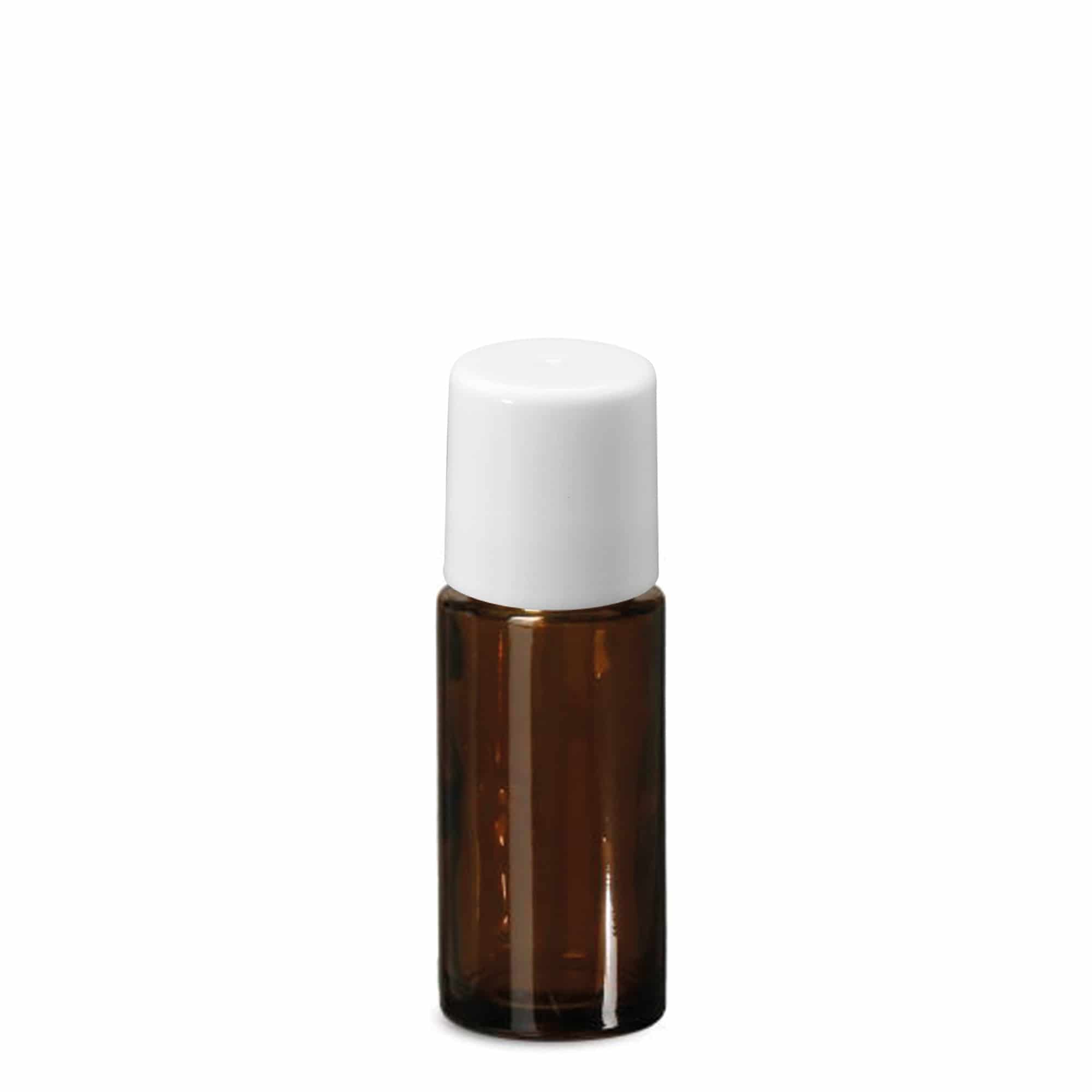 50 ml roll-on-flaske, glas, brun, åbning: skruelåg