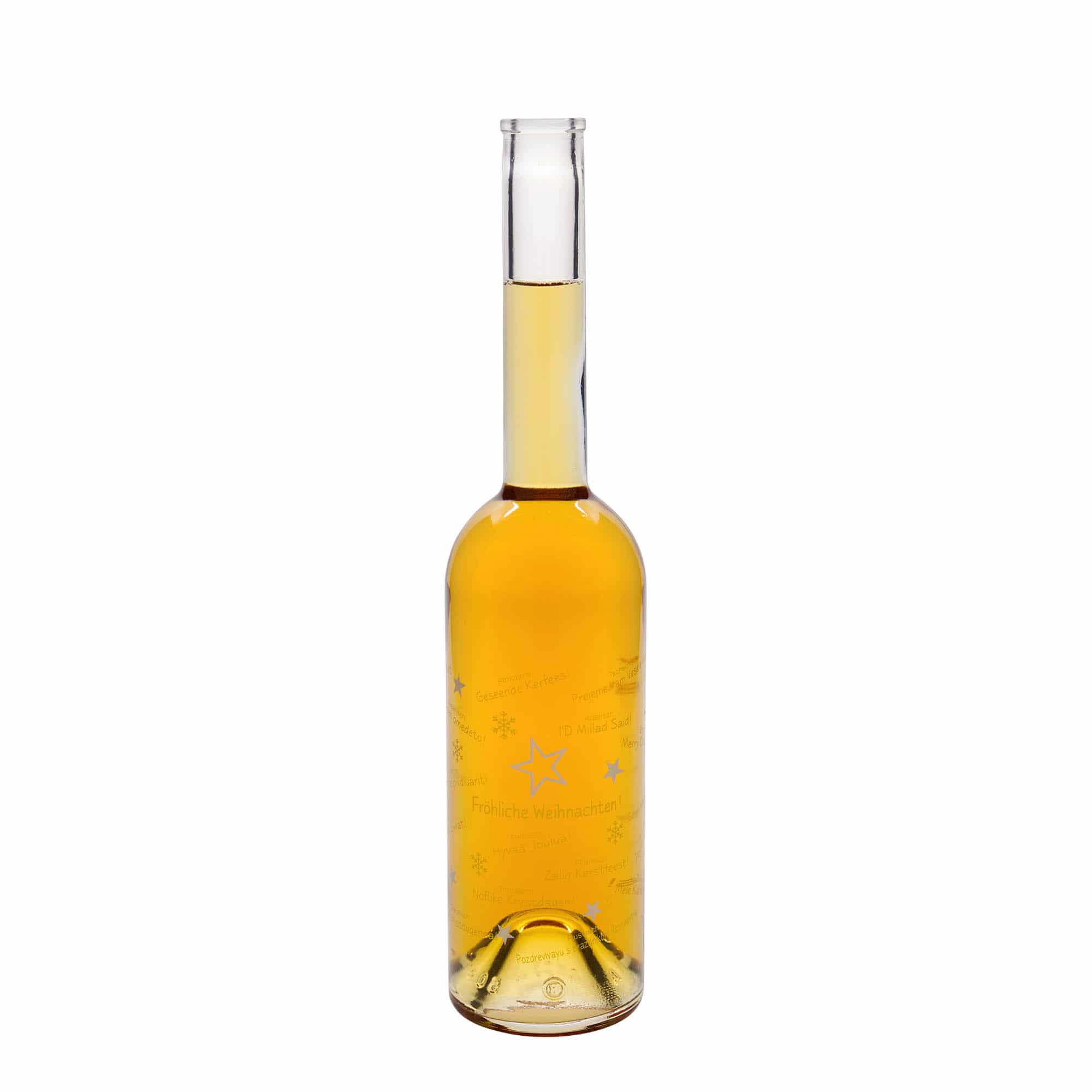 500 ml glasflaske »Opera«, motiv: Jul i verden, åbning: Kork