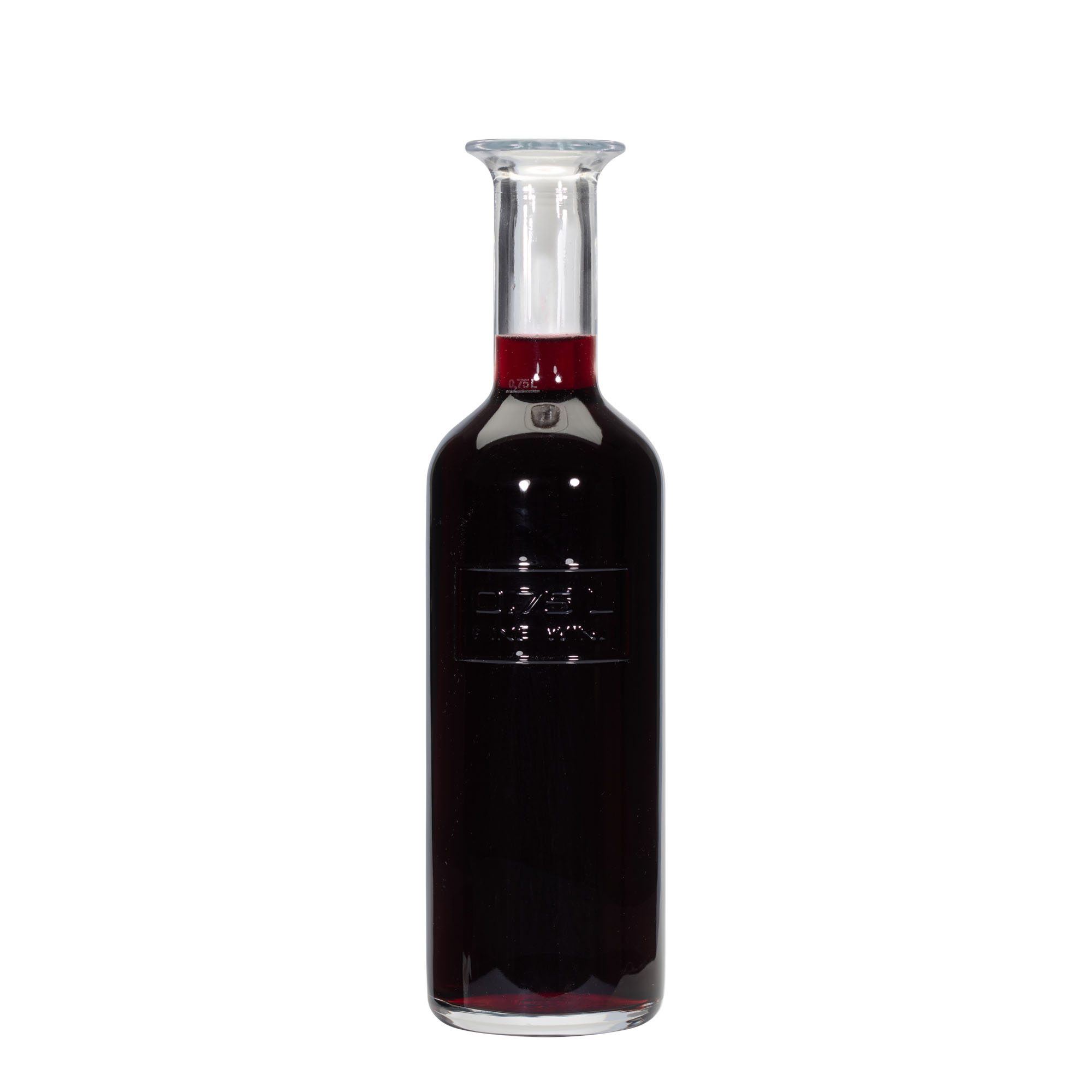 750 ml glasflaske 'Optima Fine Wine', åbning: kork
