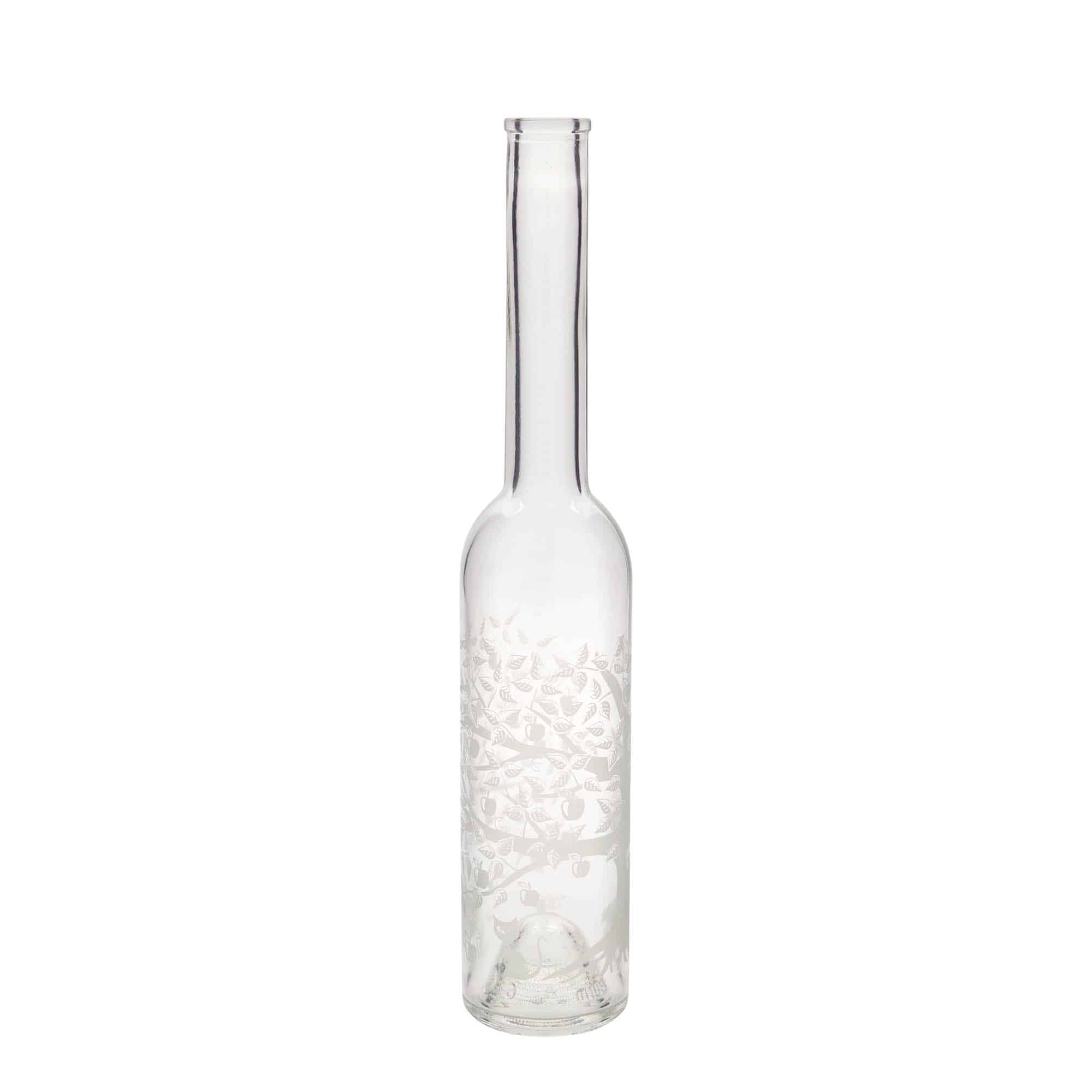 350 ml glasflaske 'Opera', motiv: Æbletræ, åbning: Kork