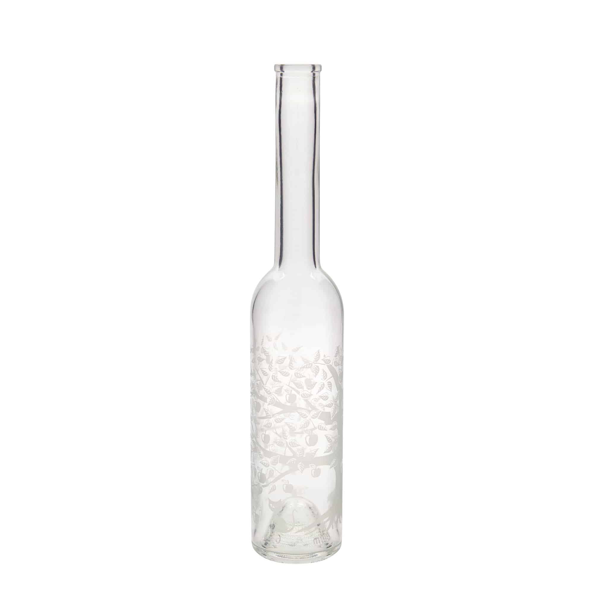 350 ml glasflaske 'Opera', motiv: Æbletræ, åbning: Kork