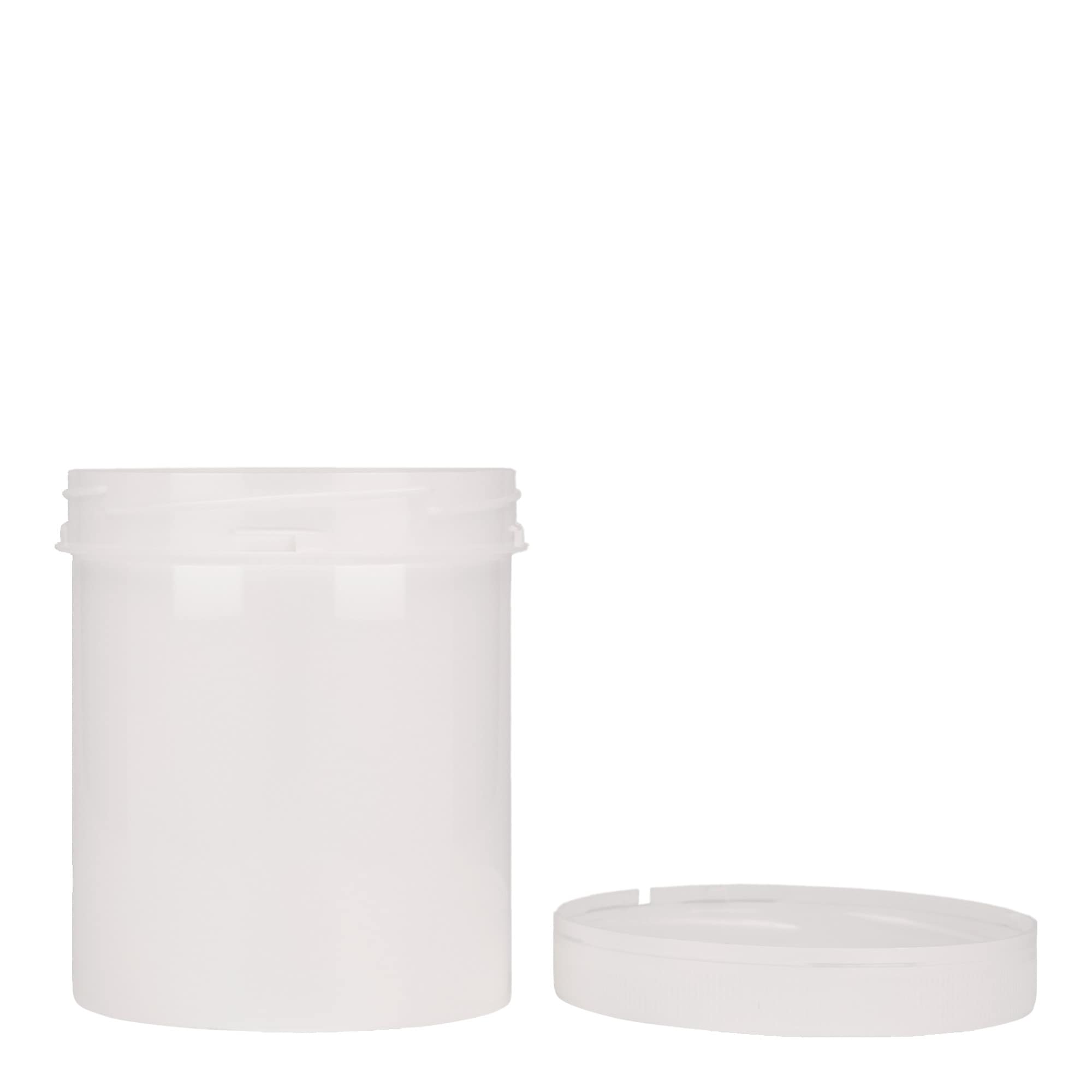 500 ml plastdåse 'Securilock', PP, hvid, åbning: skruelåg