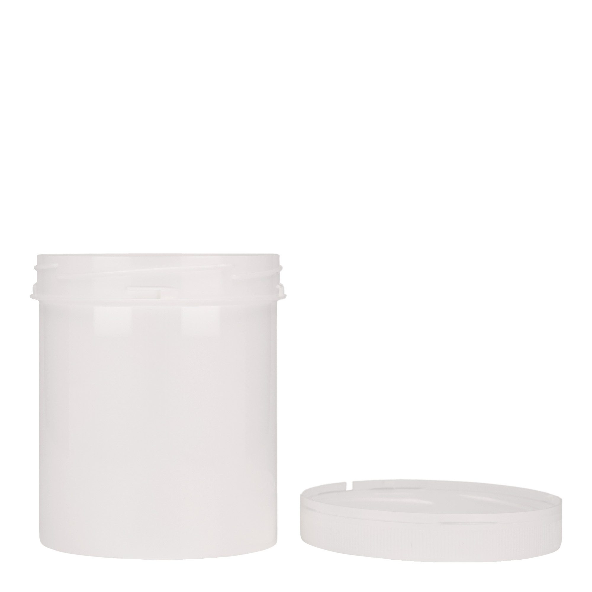 500 ml plastdåse »Securilock«, PP, hvid, åbning: skruelåg