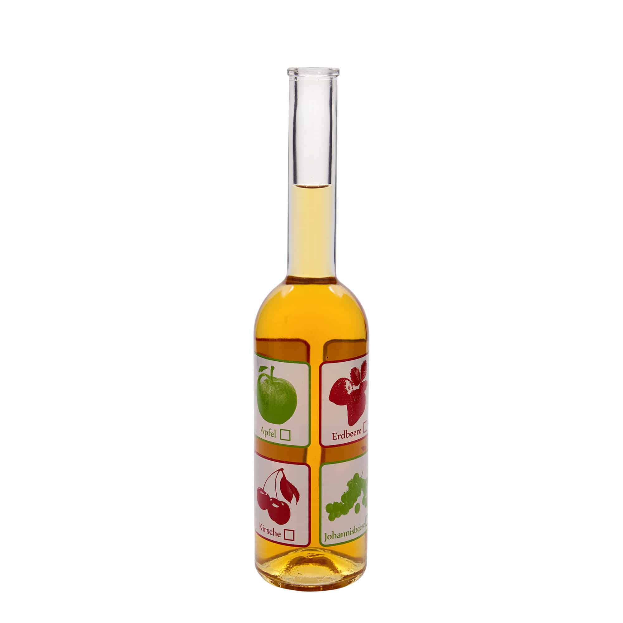 500 ml glasflaske 'Opera', motiv: frugter, åbning: prop