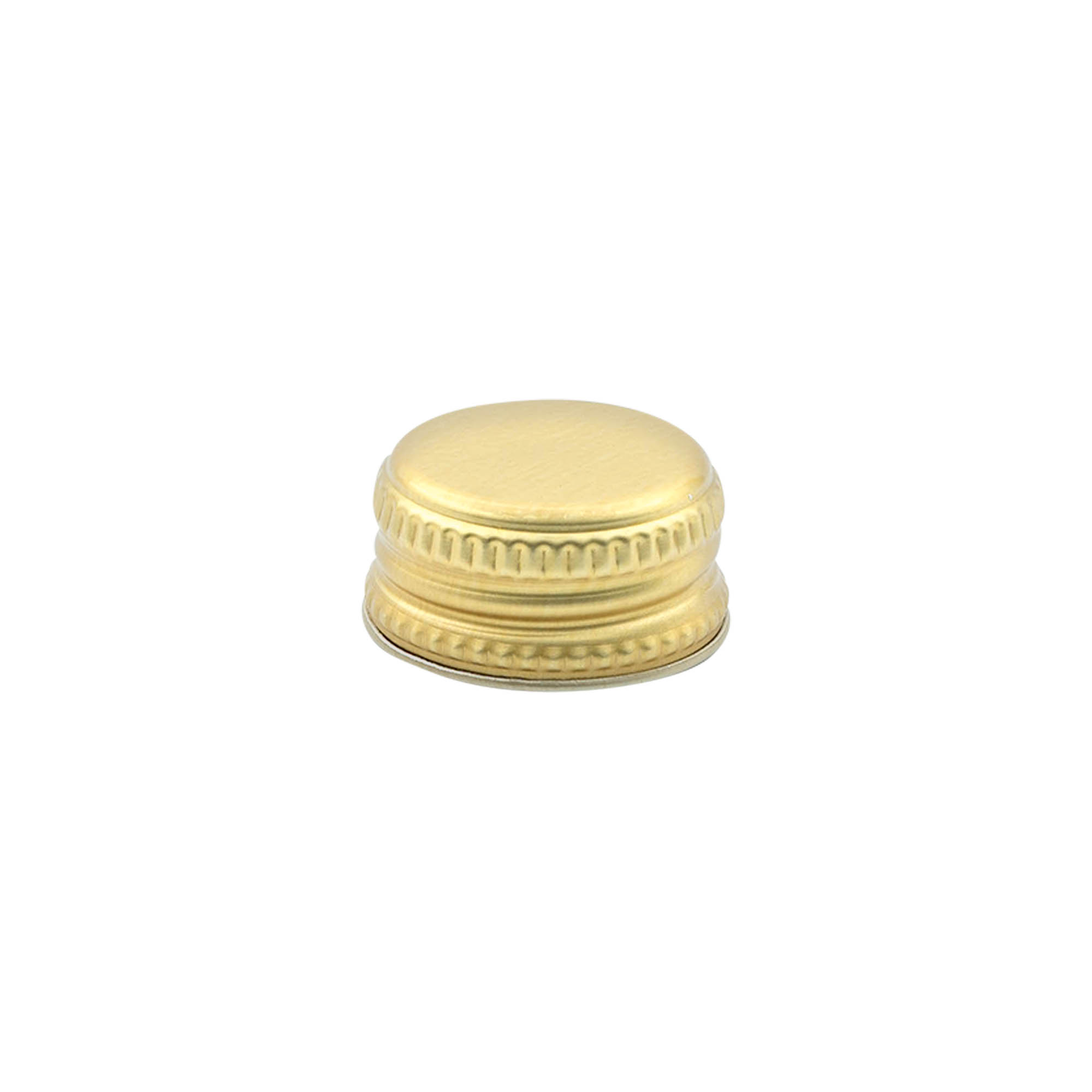 Skruelåg, metal, guld, til åbning: PP 28 Skruelåg, metal, guld, til åbning: PP 28