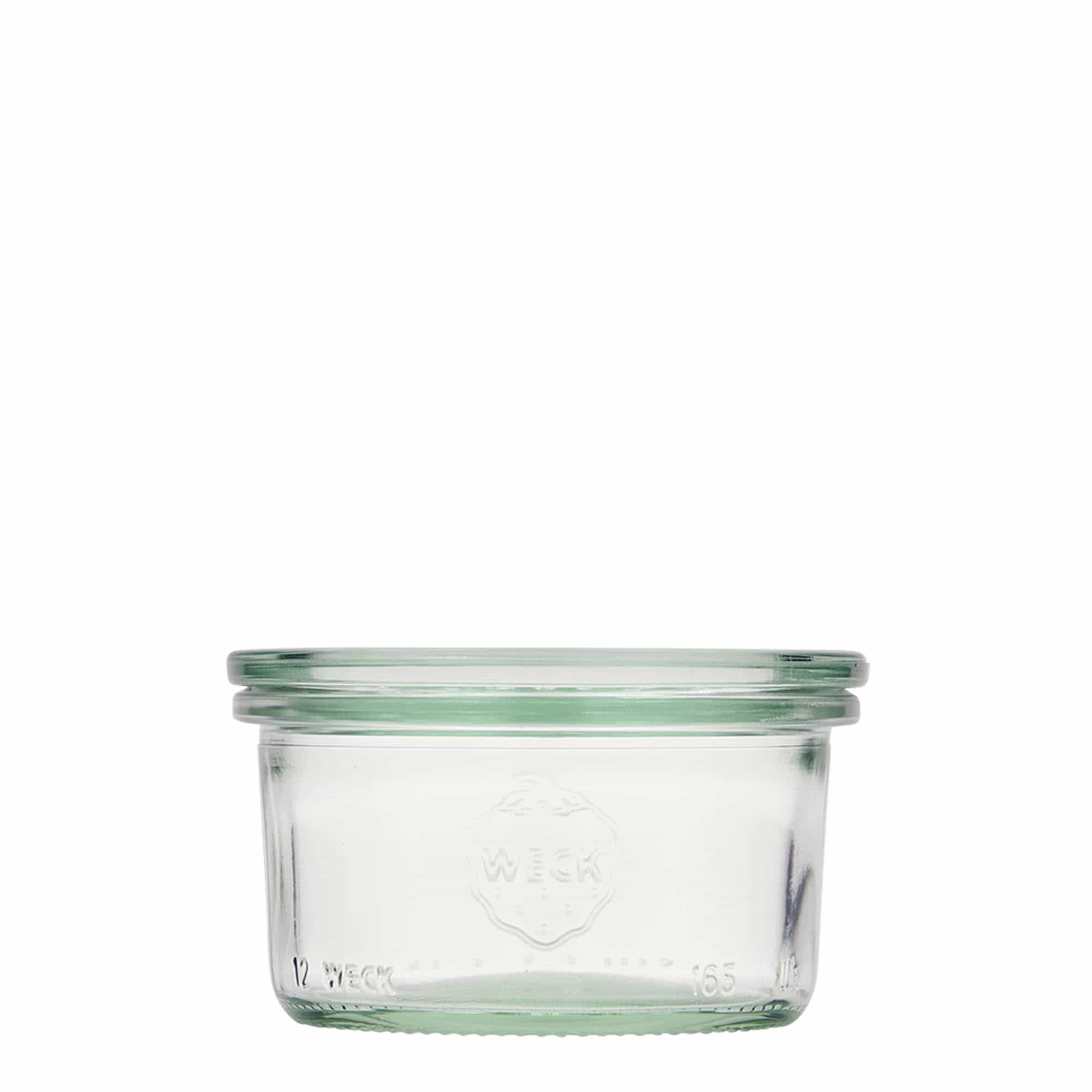 12x 165 ml WECK-sturzgas med glaslåg RR 80