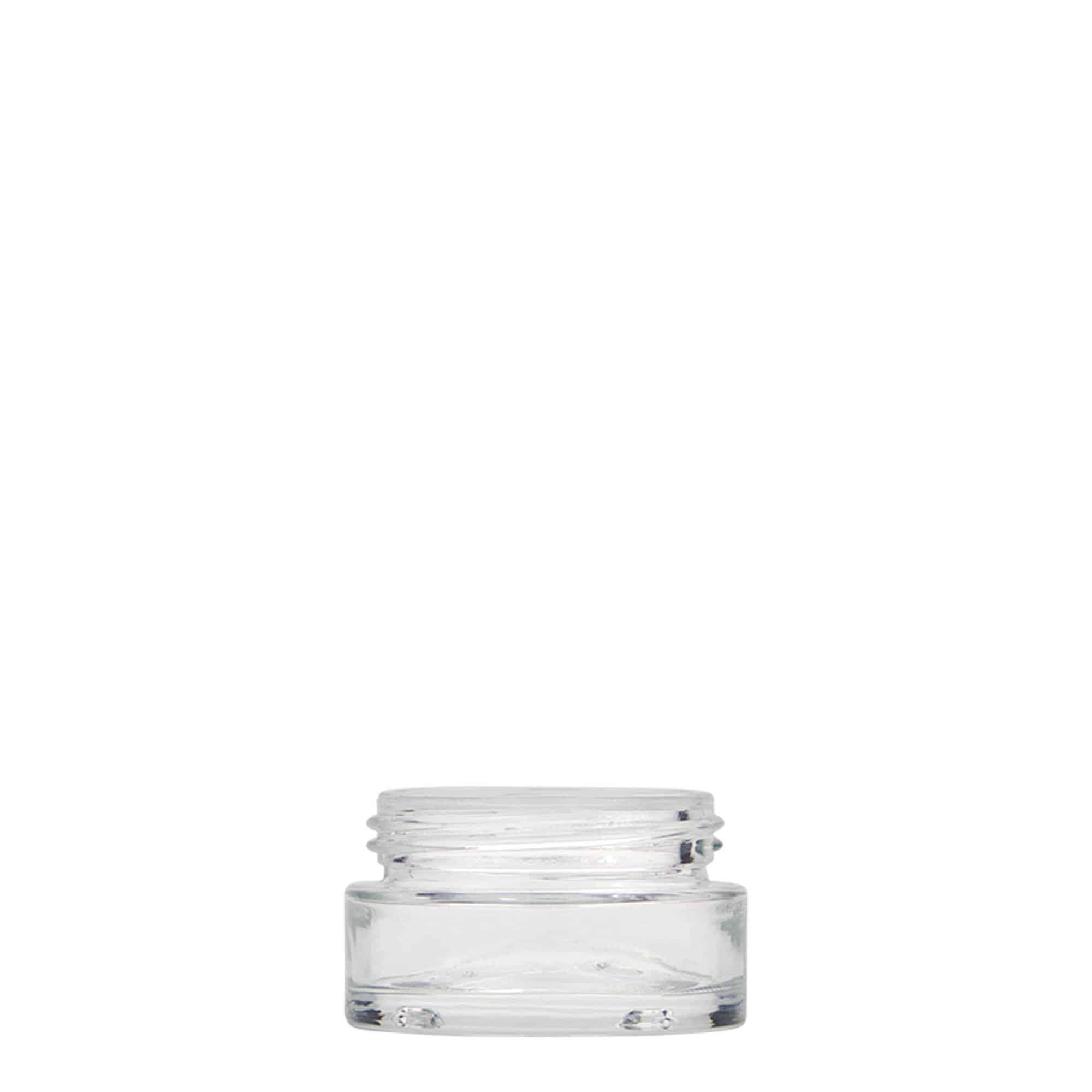 15 ml krukke 'Clear Edition', glas, åbning: skruelåg