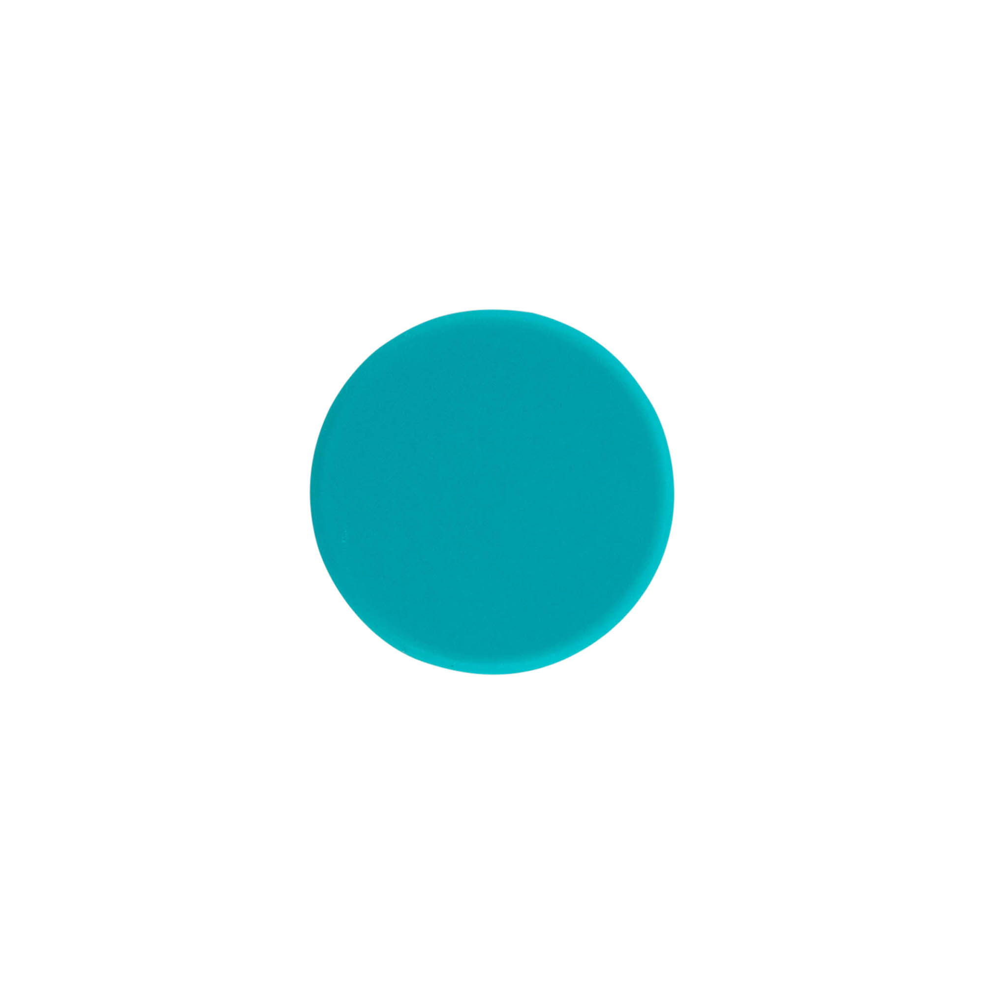 Skruelåg, ABS-plast, turkis, til åbning: GPI 28/400 Skruelåg, ABS-plast, turkis, til åbning: GPI 28/400