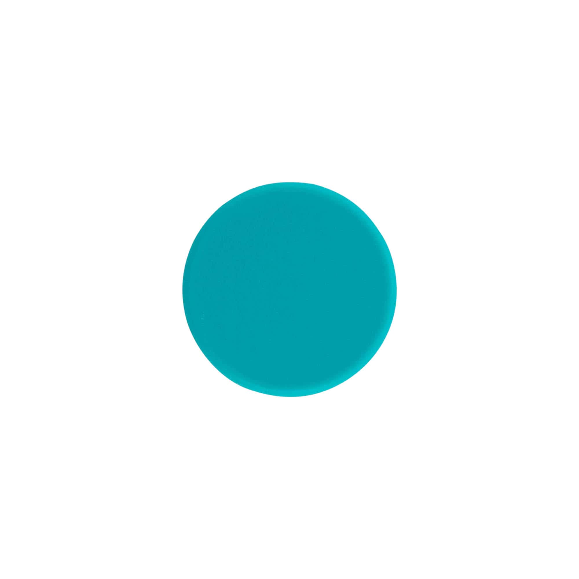 Skruelåg, ABS-plast, turkis, til åbning: GPI 28/400