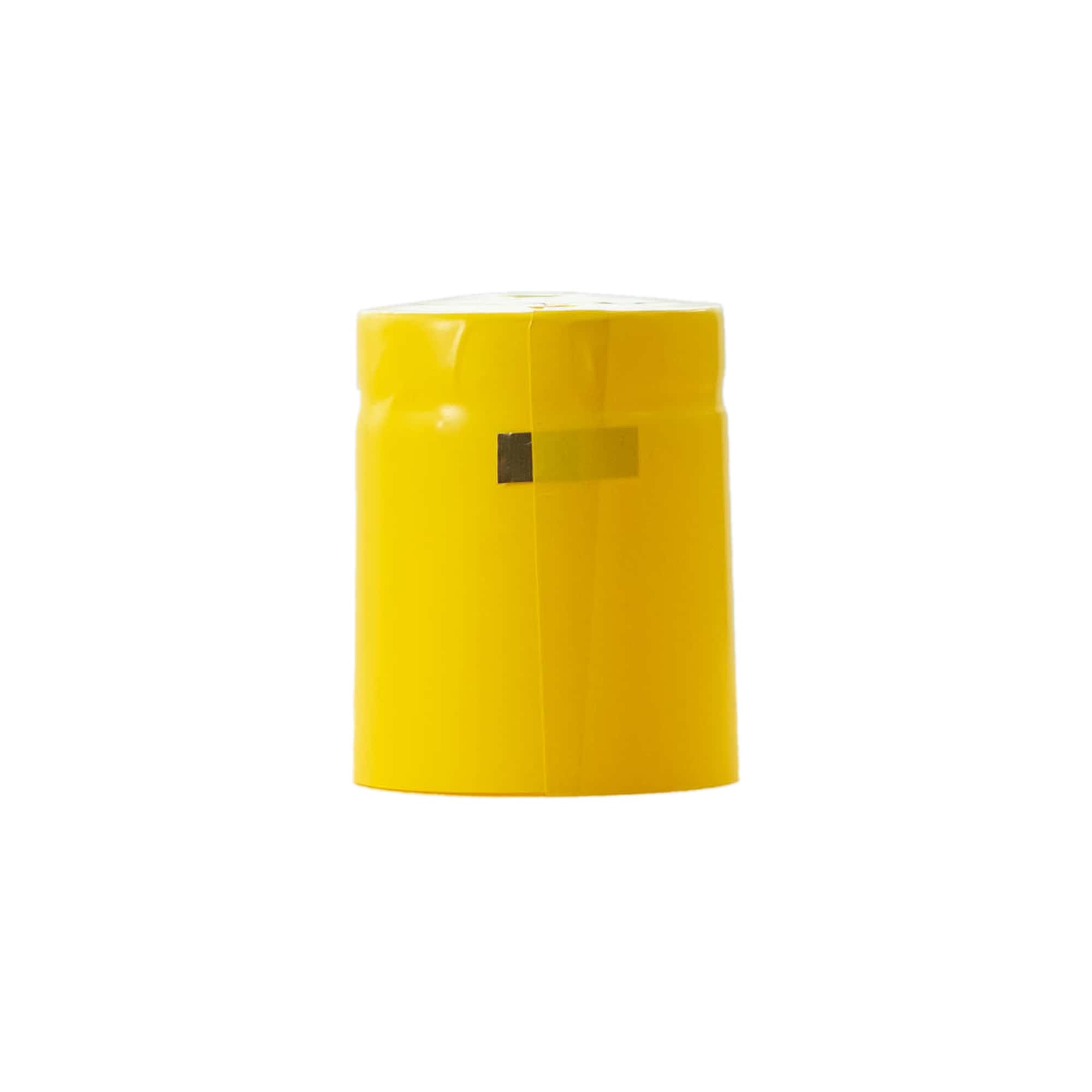 Skrumpelkapsel 32x41, PVC-plast, gul
