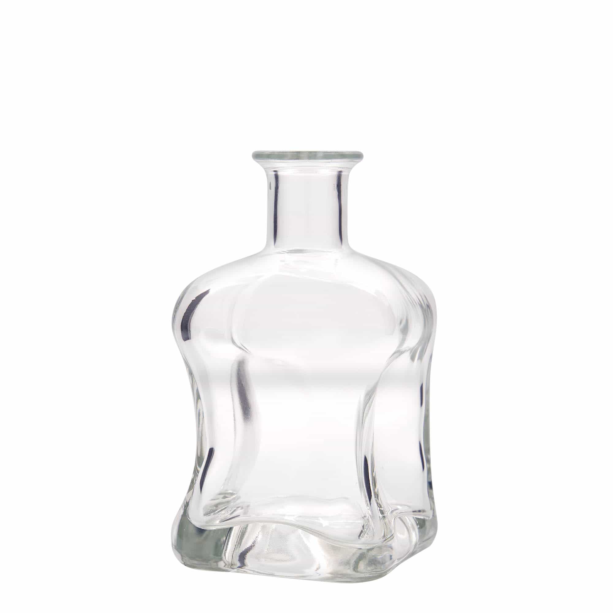 500 ml glasflaske 'Dublin', kvadratisk, åbning: Kork
