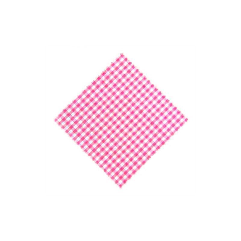 Stofserviet ternet 15x15, kvadratisk, tekstil, pink, åbning: TO58-TO82 Stofserviet ternet 15x15, kvadratisk, tekstil, pink, åbning: TO58-TO82