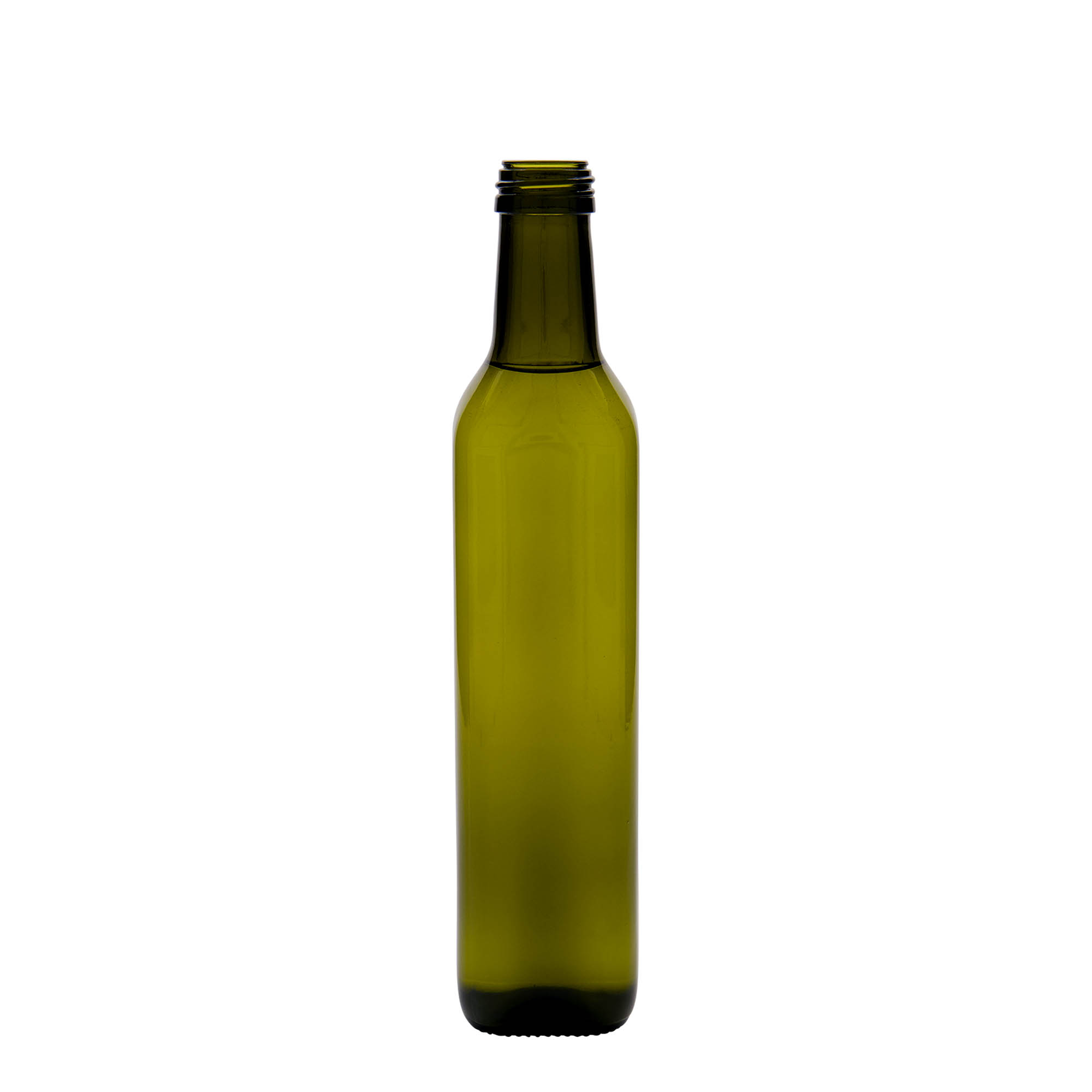 500 ml glasflaske 'Marasca', firkantet, antikgrøn, åbning: PP 31,5 500 ml glasflaske 'Marasca', firkantet, antikgrøn, åbning: PP 31,5