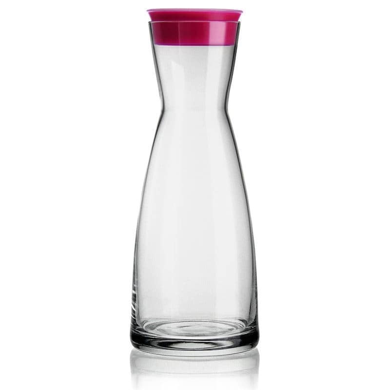 1.000 ml karaffel 'Ypsilon', glas, pink