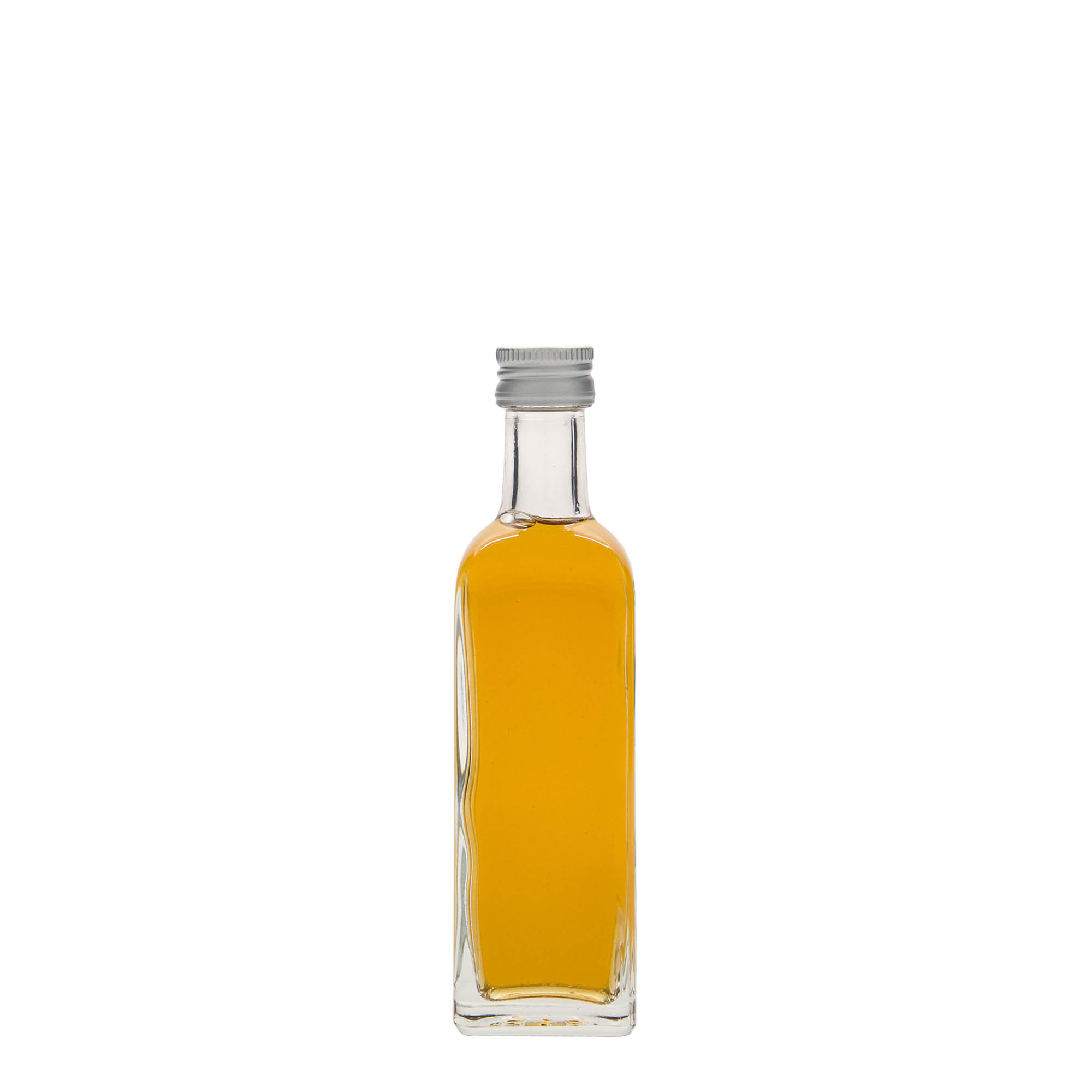 60 ml glasflaske 'Marasca', firkantet, åbning: PP 18 60 ml glasflaske 'Marasca', firkantet, åbning: PP 18