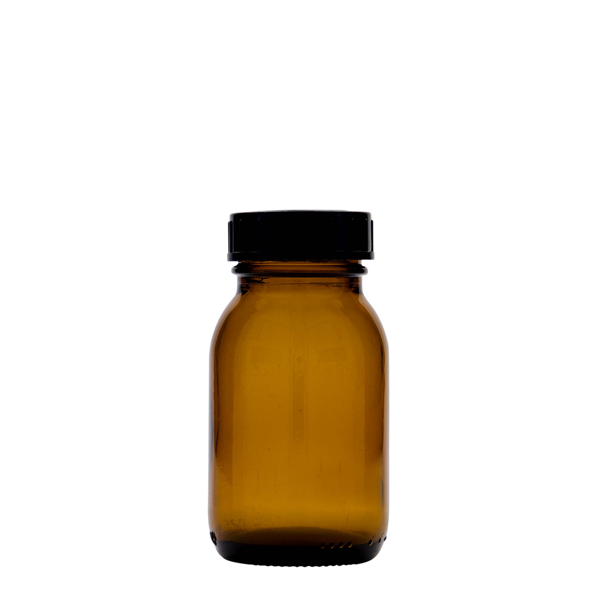 125 ml bredhalsglas, brun, åbning: DIN 40 125 ml bredhalsglas, brun, åbning: DIN 40
