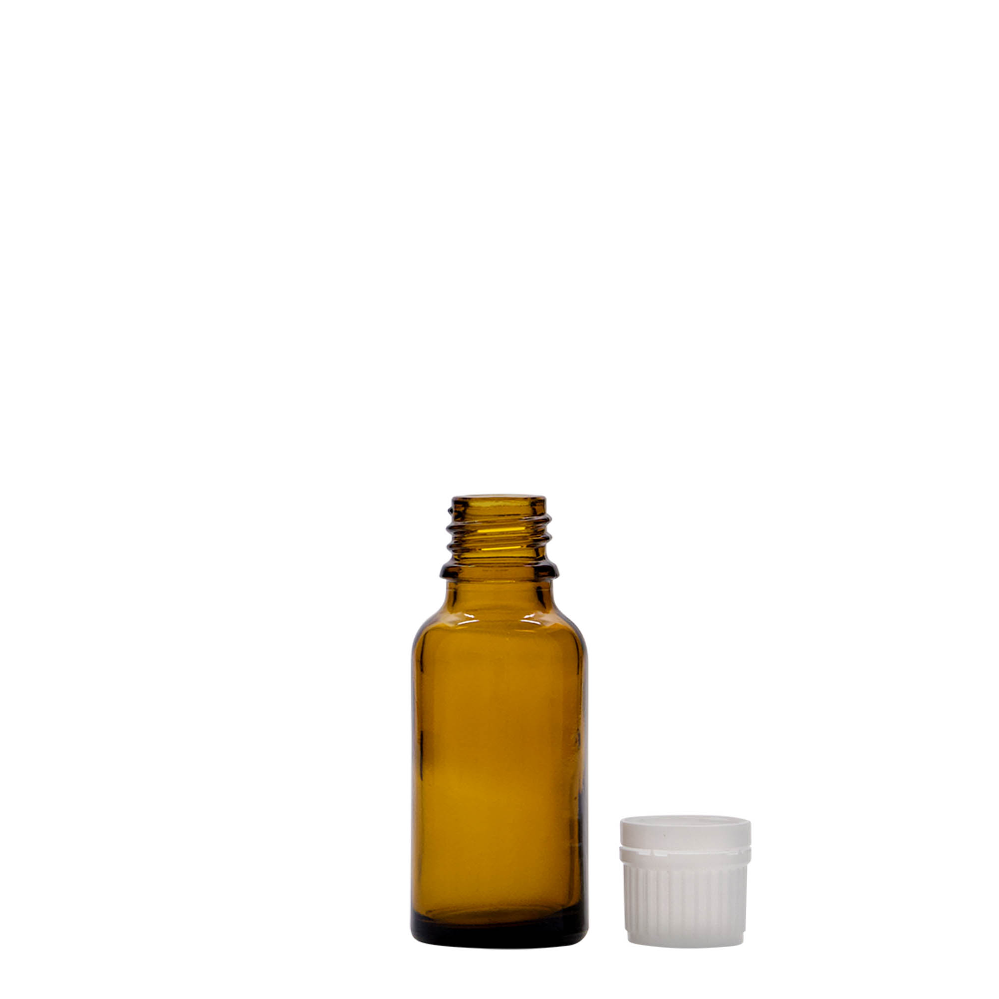20 ml medicinflaske, glas brun, åbning: DIN 18 20 ml medicinflaske, glas brun, åbning: DIN 18
